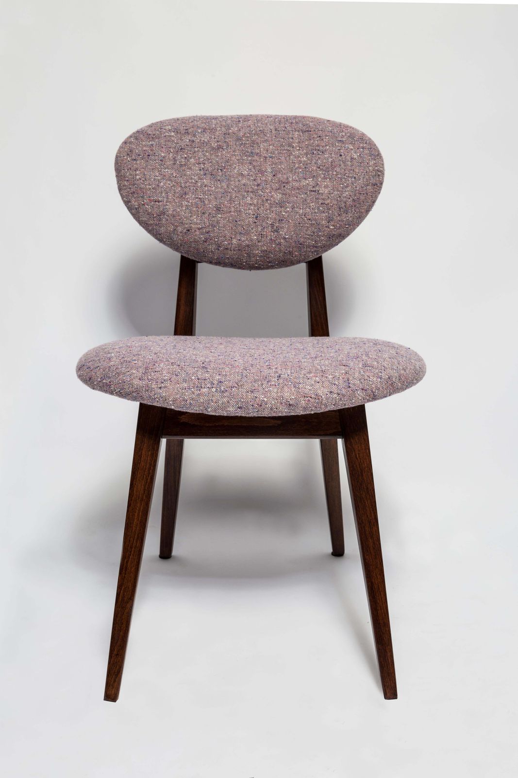Set Van Acht Mid Century Paarse Paddenstoelstoelen, Naar Voorbeeld Van J. Kedziorek, Europa, Jaren 1960 photo for sale