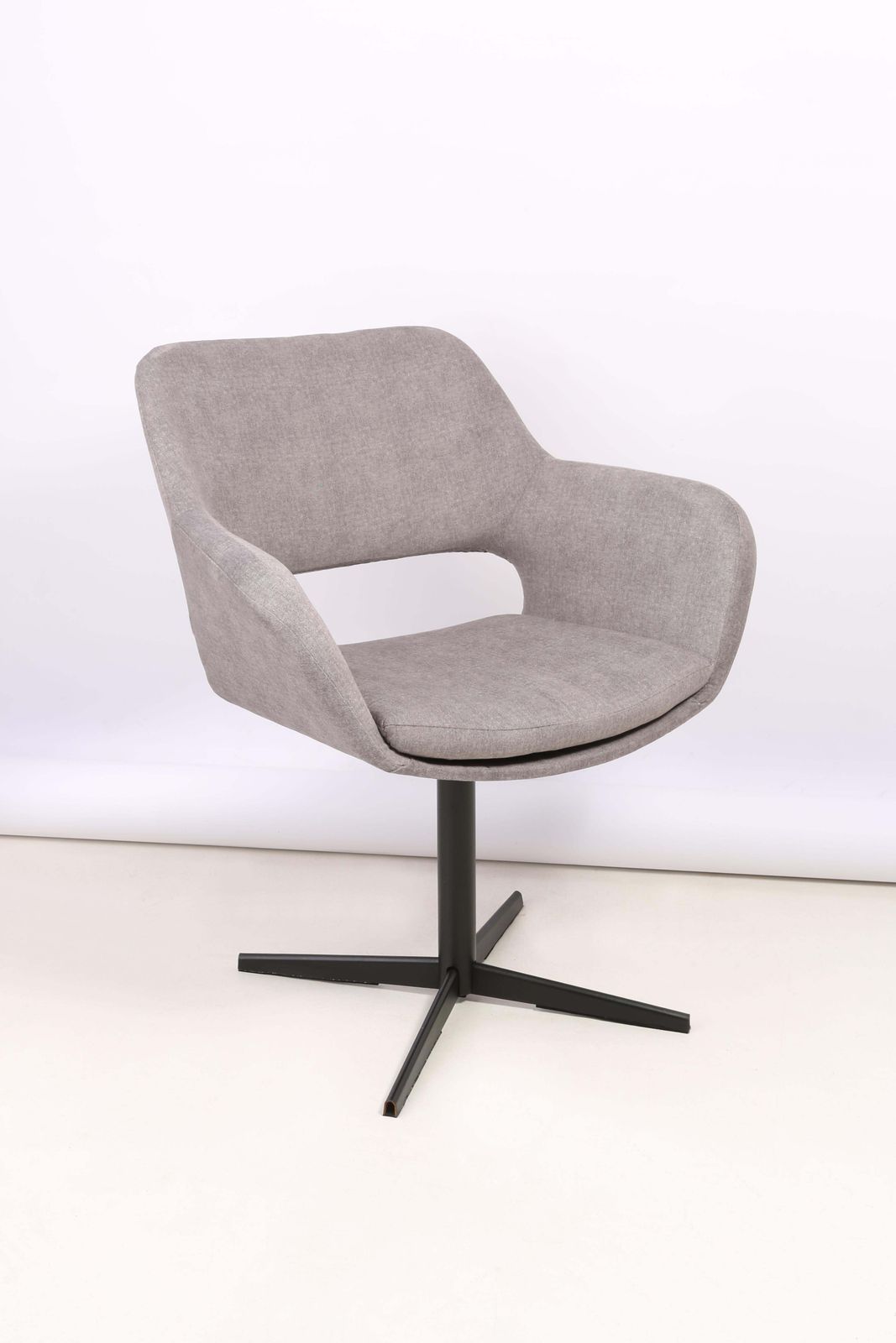 Vintage Grijsfluwelen Draaifauteuil, 20e Eeuw, Ca. Jaren 1960 photo furniture