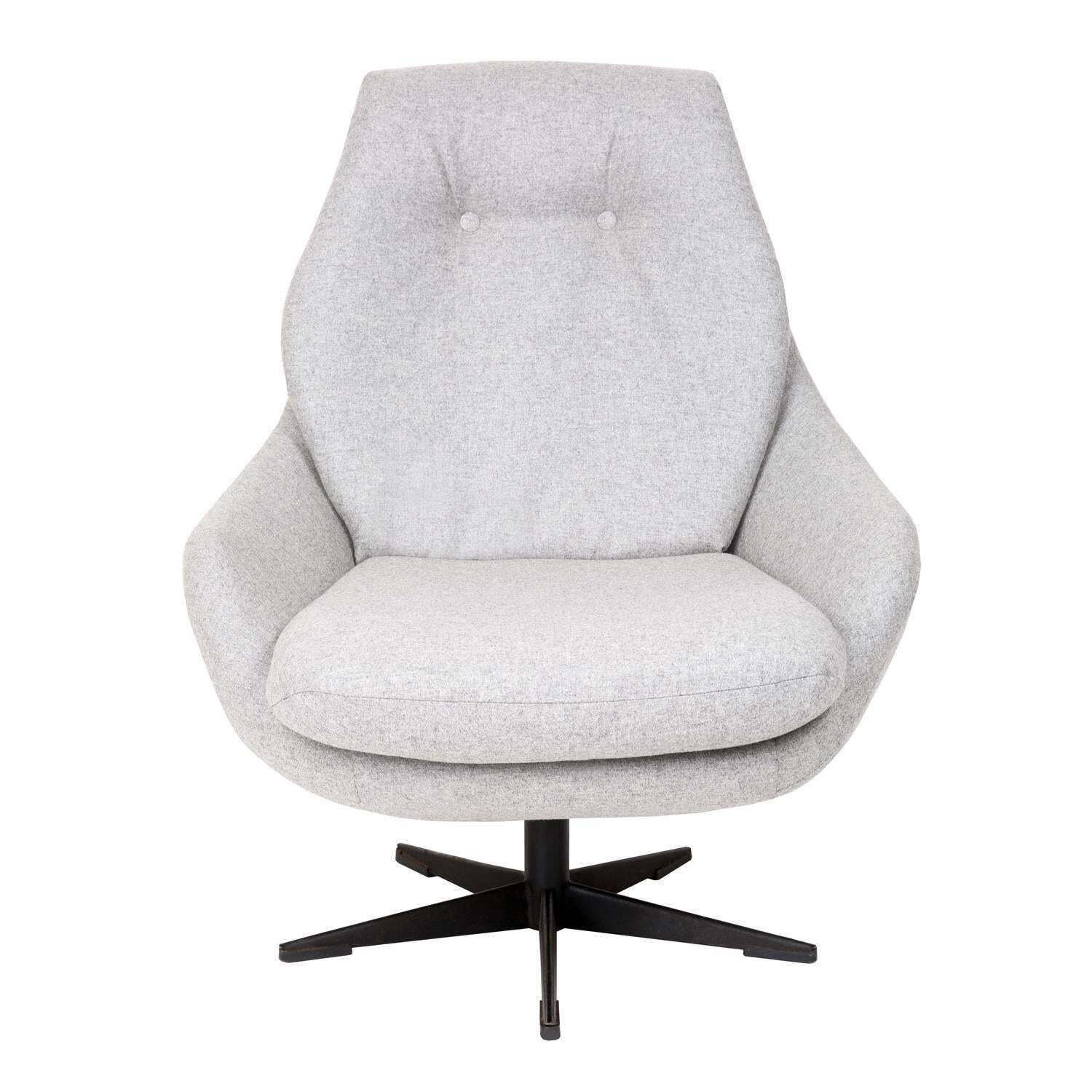 20th Century Vintage Gray Swivel Armchair, 1960s