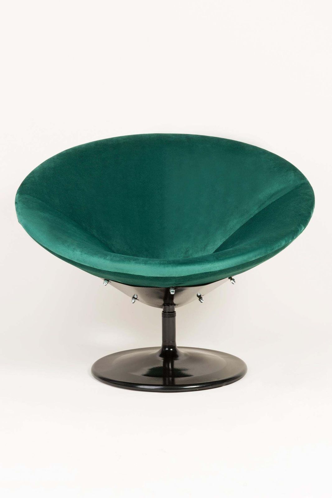Two 20th Century Vintage Green Ufo Swivel Armchairs, 1960s photo vintage