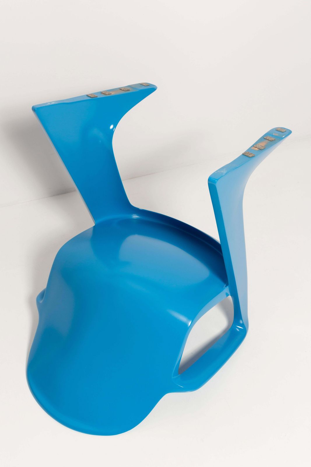 6795.0 Set Of Six Blue Kangaroo Chairs Designed By Ernst Moeckl, Germany, 1960s photo