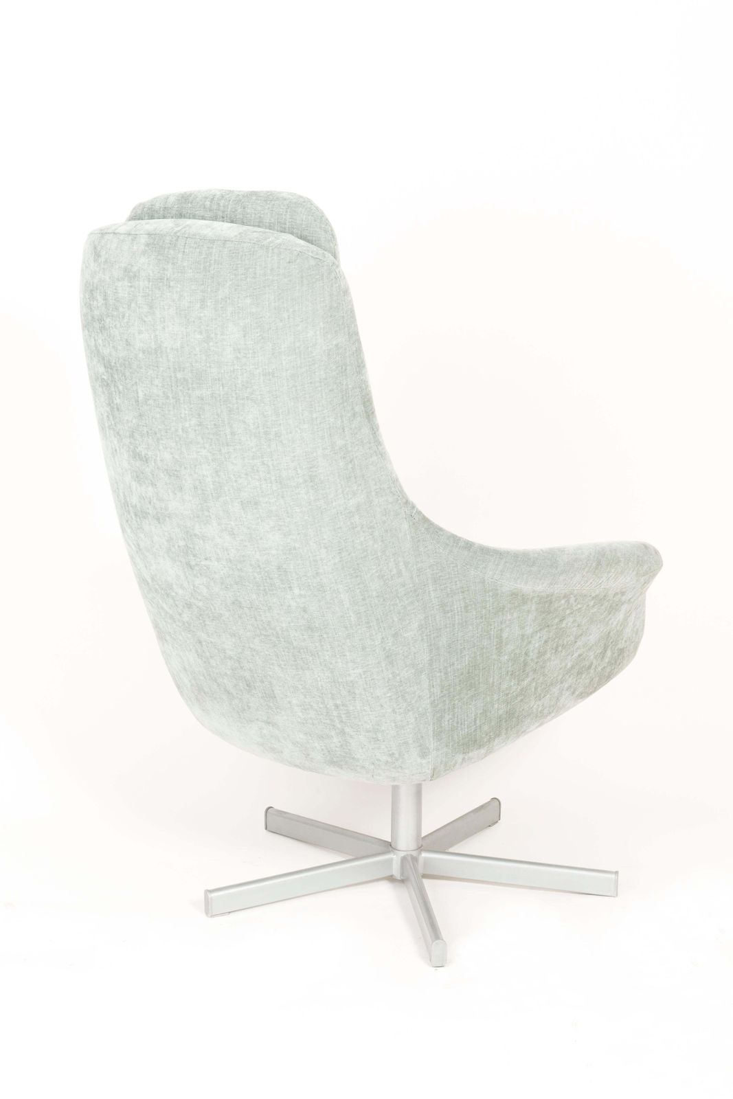 photo for sale Set Of Two 20th Century Vintage Light Green Swivel Armchairs, 1960s