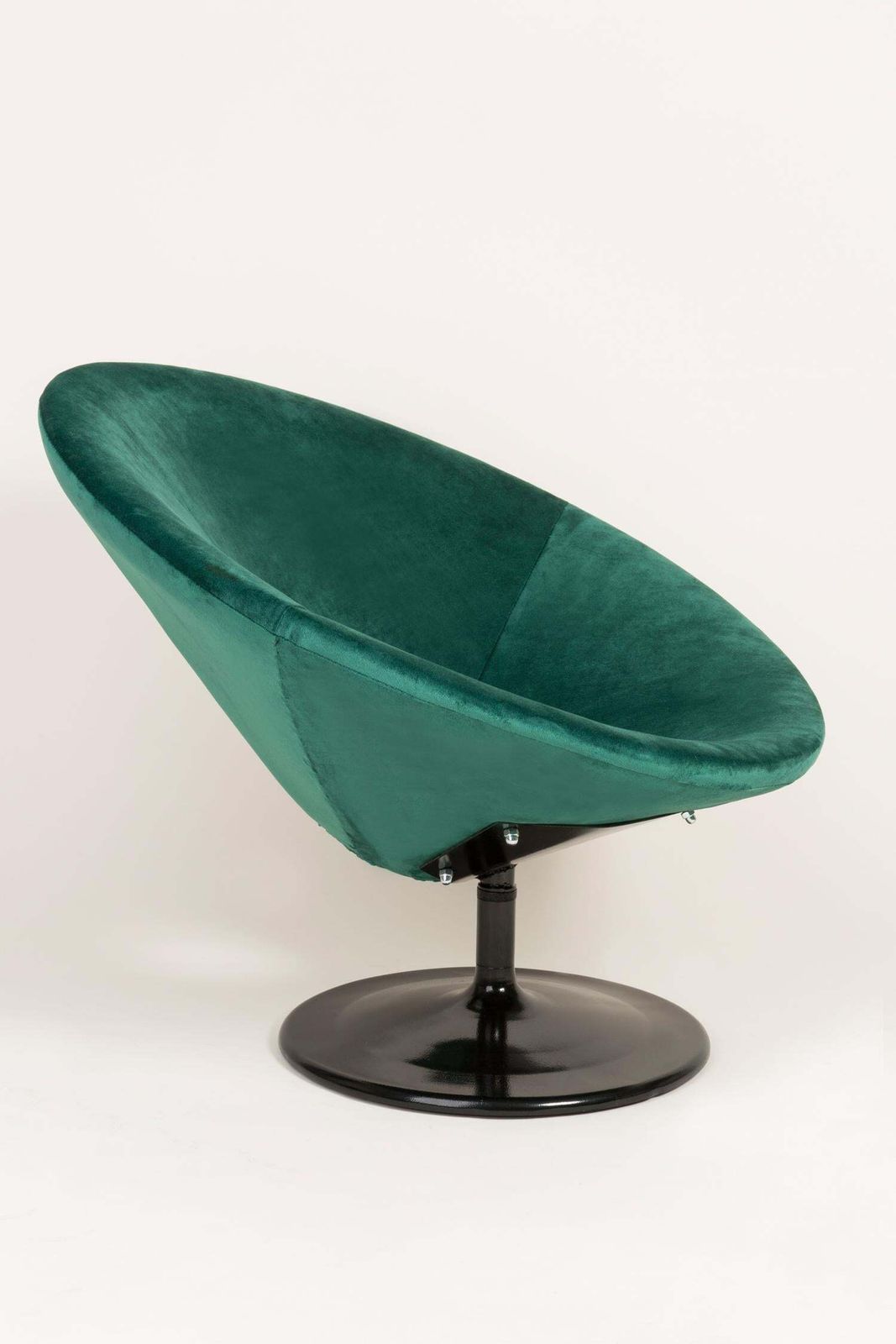 Set Of Two 20th Century Vintage Dark Green Swivel Armchairs, 1960s photo 3828.0