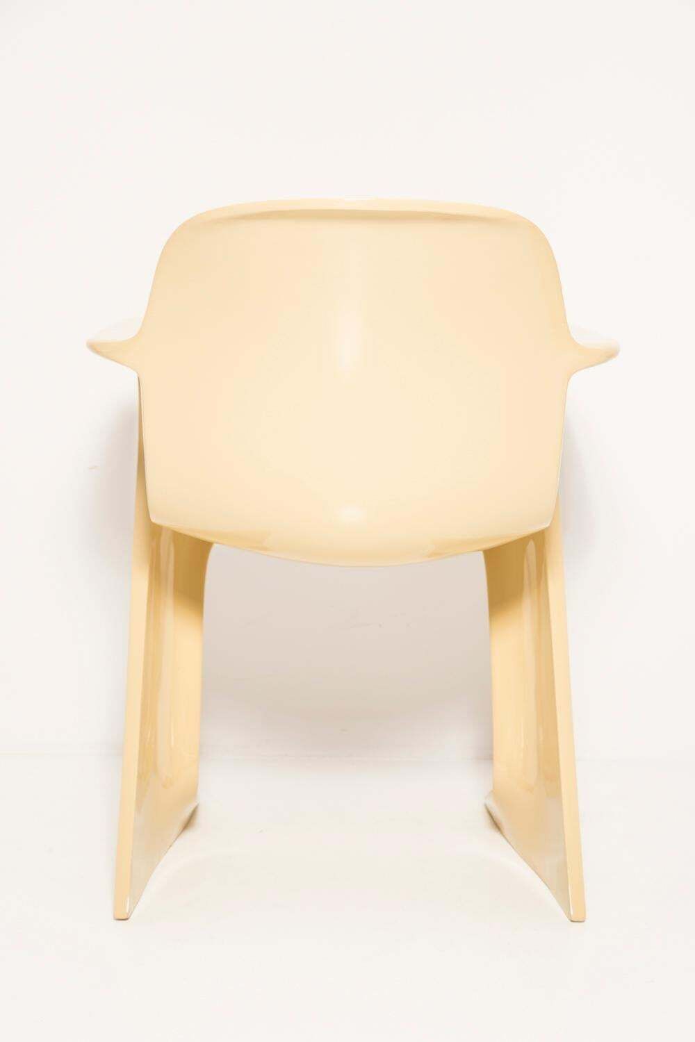 Set Of Eight Beige Kangaroo Chairs, By Ernst Moeckl, Germany, 1968 photo vintage
