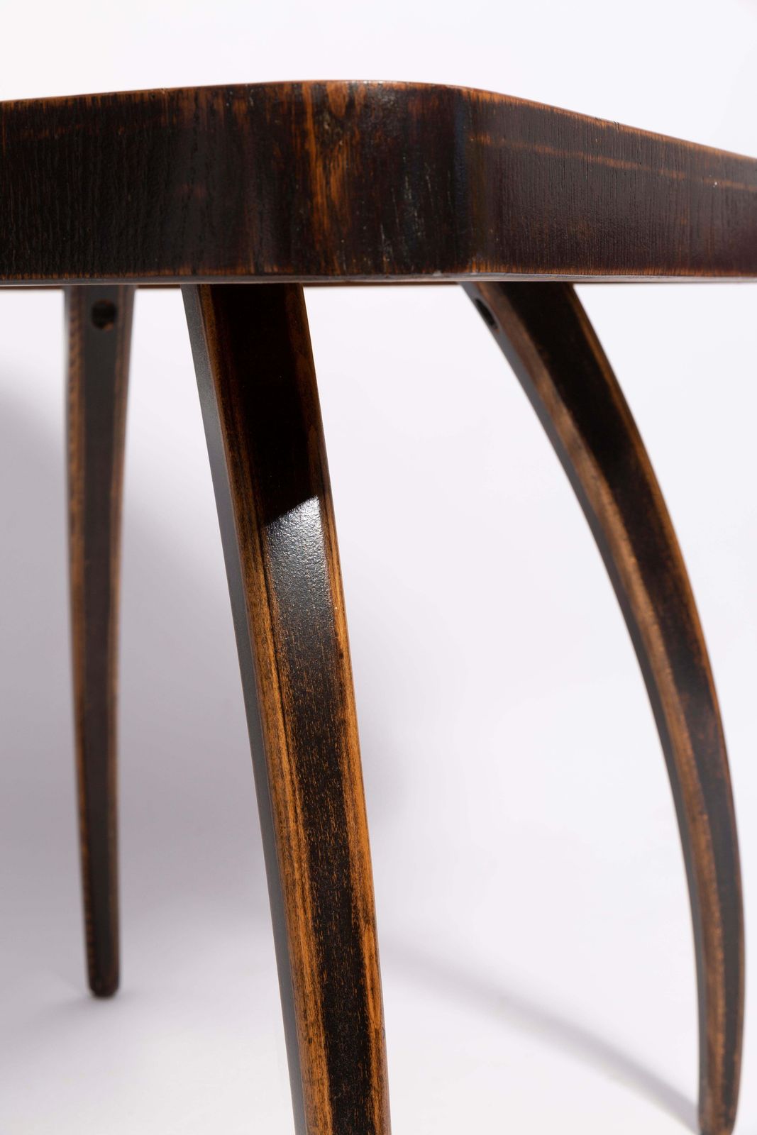 Mid Century Table By Jindřich Halabala And Set Of 4 Chairs, Europe, 1960s photo vintage