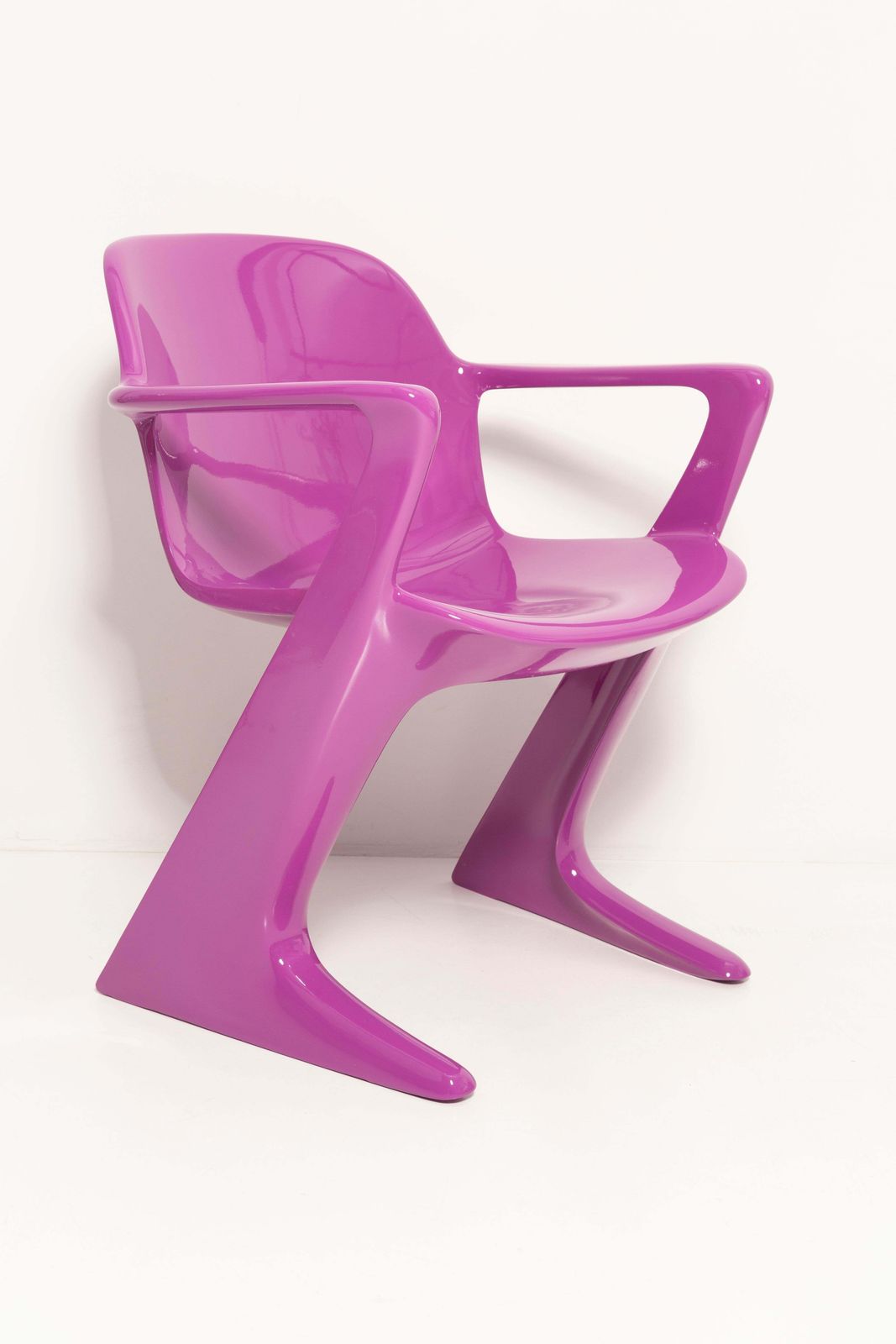 Set Of Twelve Mid Century Purple Kangaroo Chairs, By Ernst Moeckl, Germany, 1968 photo for sale
