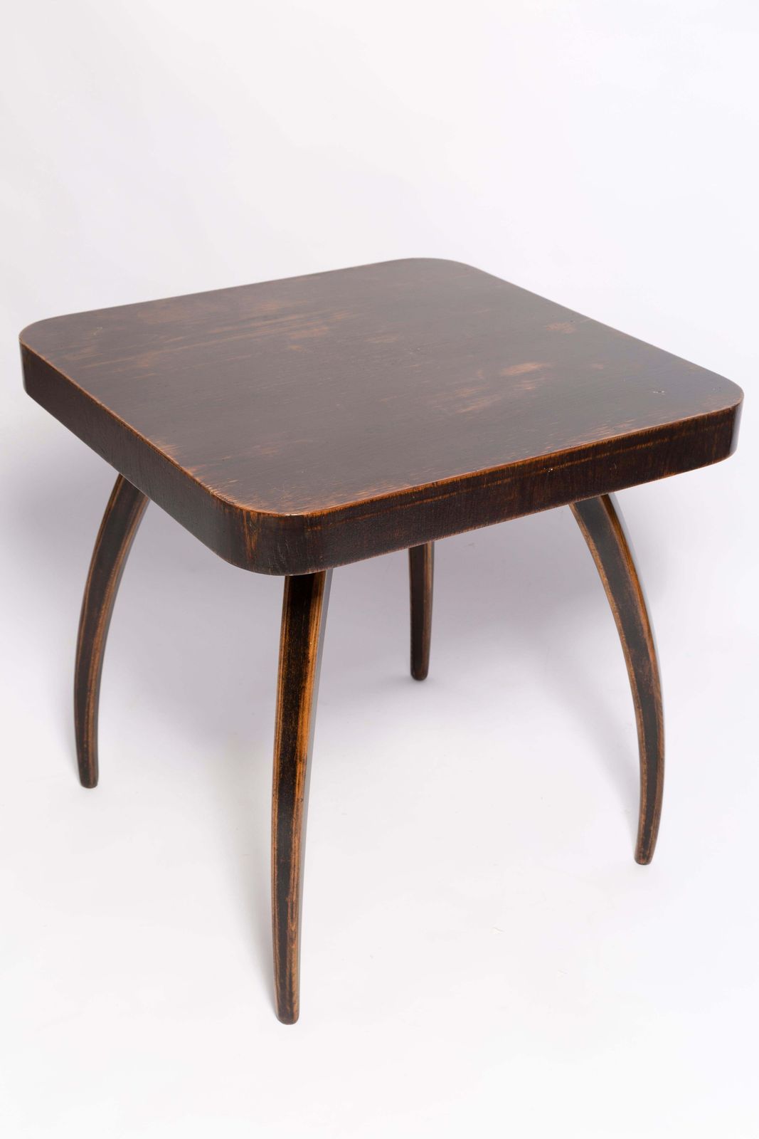 photo furniture Mid Century Table By Jindřich Halabala And Set Of 4 Boucle Chairs, Europe, 1960s