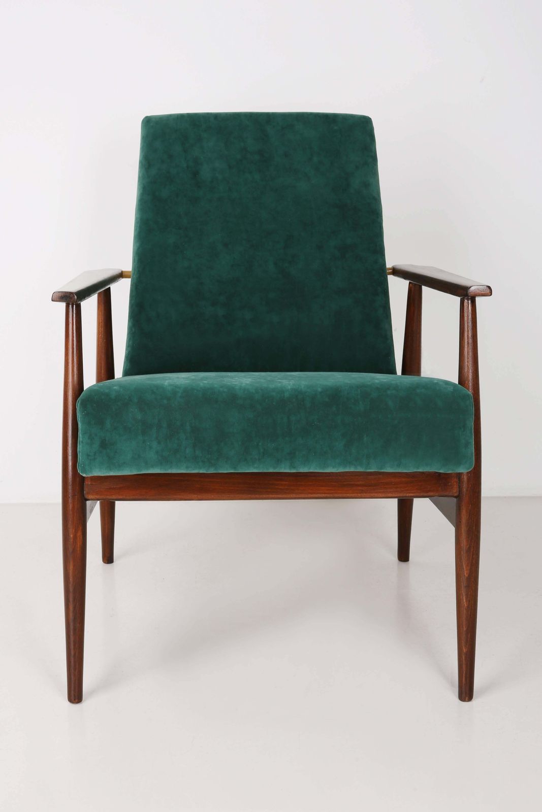 Mid Century Dark Green Dante Armchair, H. Lis, Europe, 1960s photo for sale