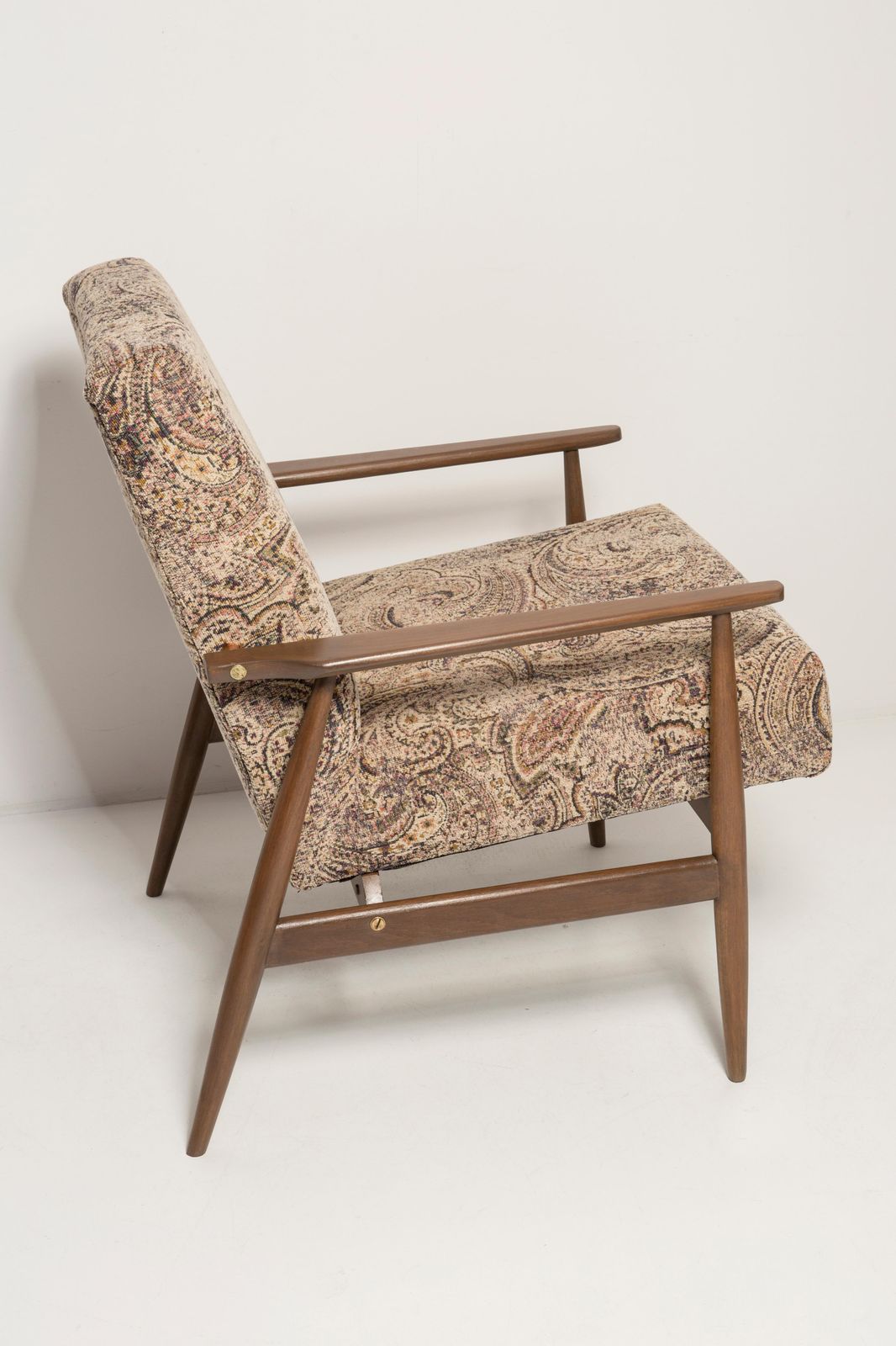 Mid Century Vintage Beige Velvet Dante Fauteuil, H. Lis, Jaren 1960 photo vinterior