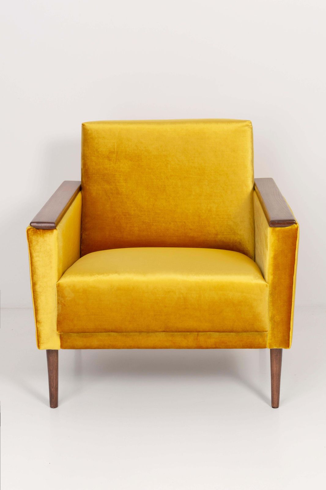 Yellow Mustard Armchair, 1960s, Ddr, Germany photo for sale