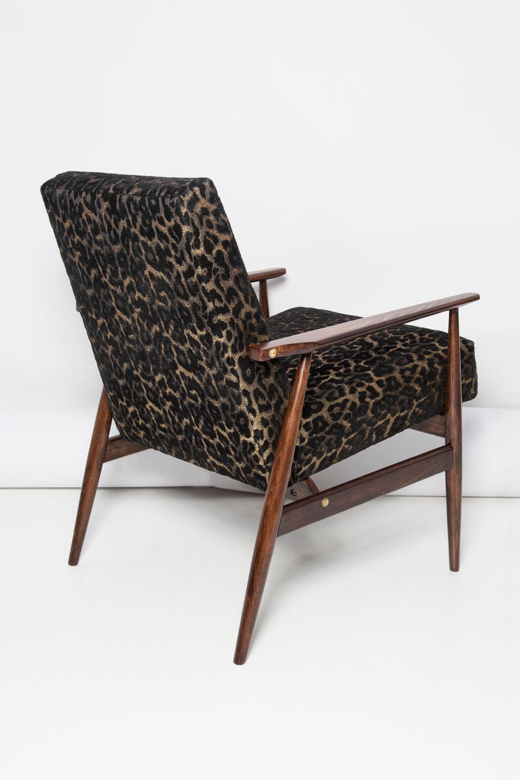 photo buy Mid Century Fauteuil Met Luipaardprint Fluweel, Dante, H. Lis, Europa, Jaren 1960