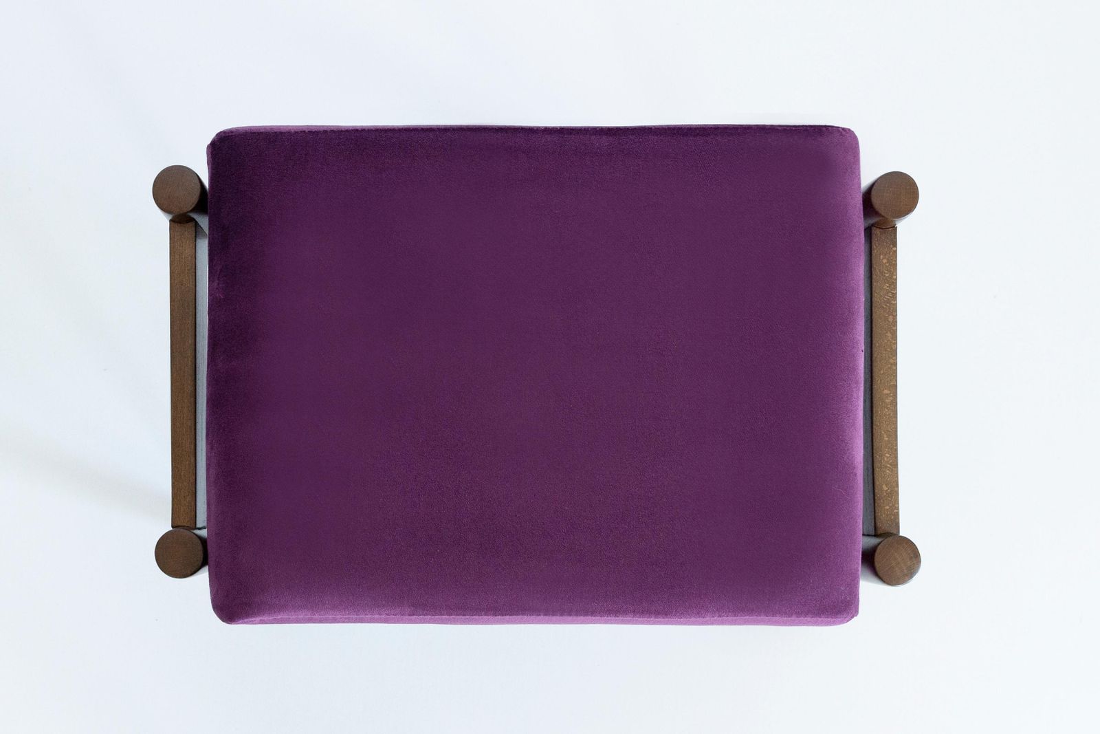 20th Century Vintage Plum Violet Armchair And Stool By Mieczyslaw Puchala, 1960s photo vinterior