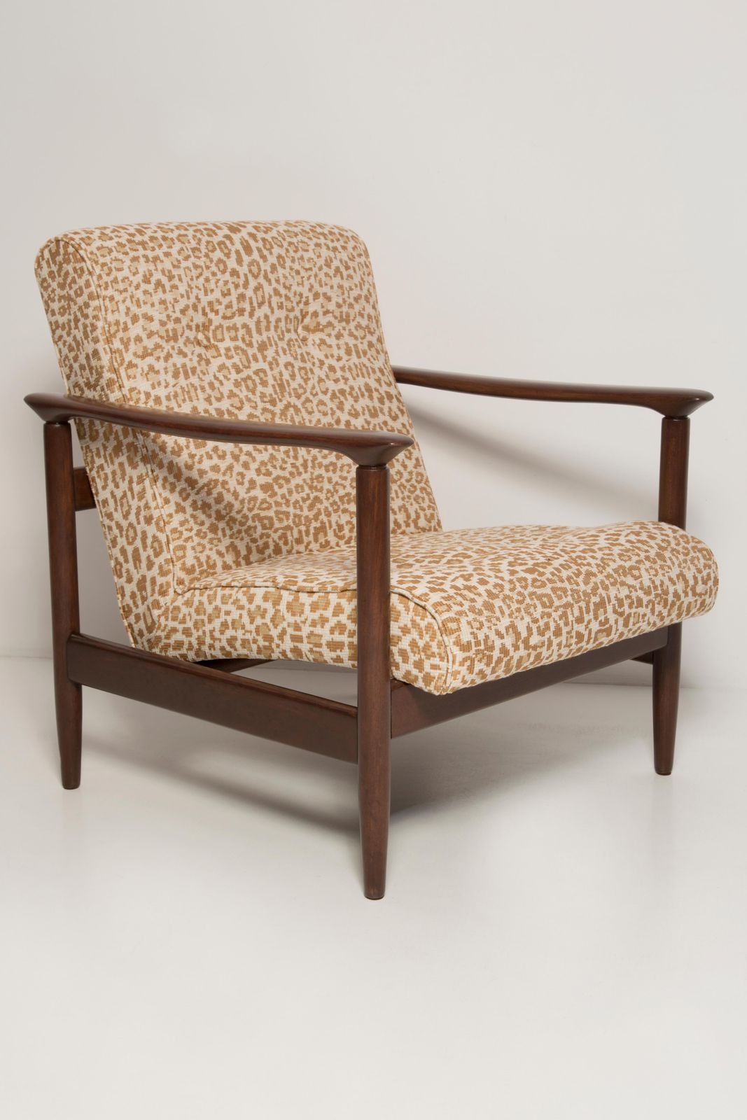 Mid Century Pixel Leopard Armchair, Gfm 142, Edmund Homa, Europe, 1960s photo furniture