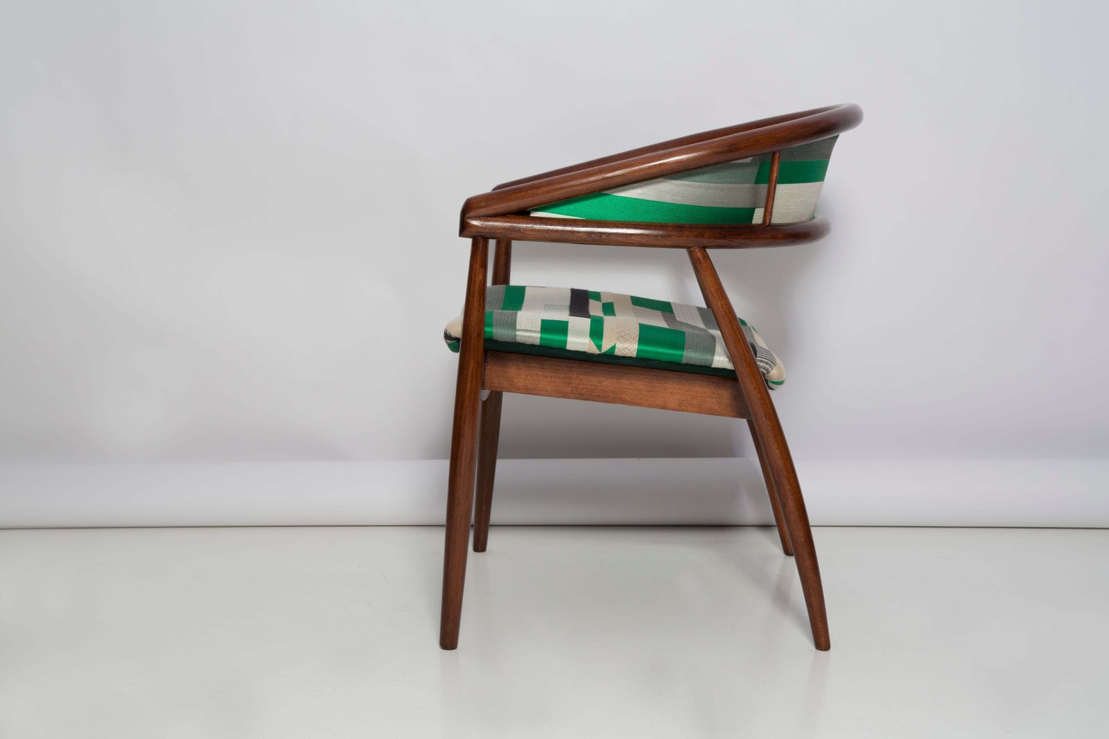 Mid Century Radomsko B 3300 Armchair, Dedar Babelia Jacquard, 1960s, Europe photo buy