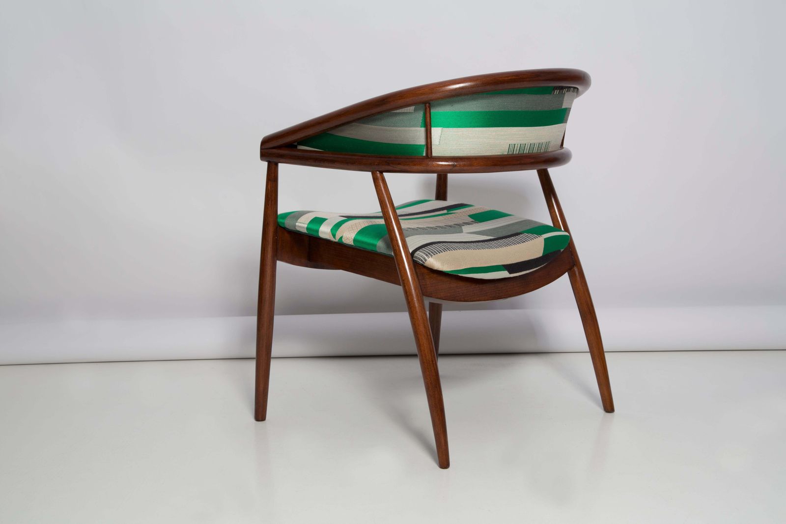 Mid Century Radomsko B 3300 Armchair, Dedar Babelia Jacquard, 1960s, Europe photo vintage