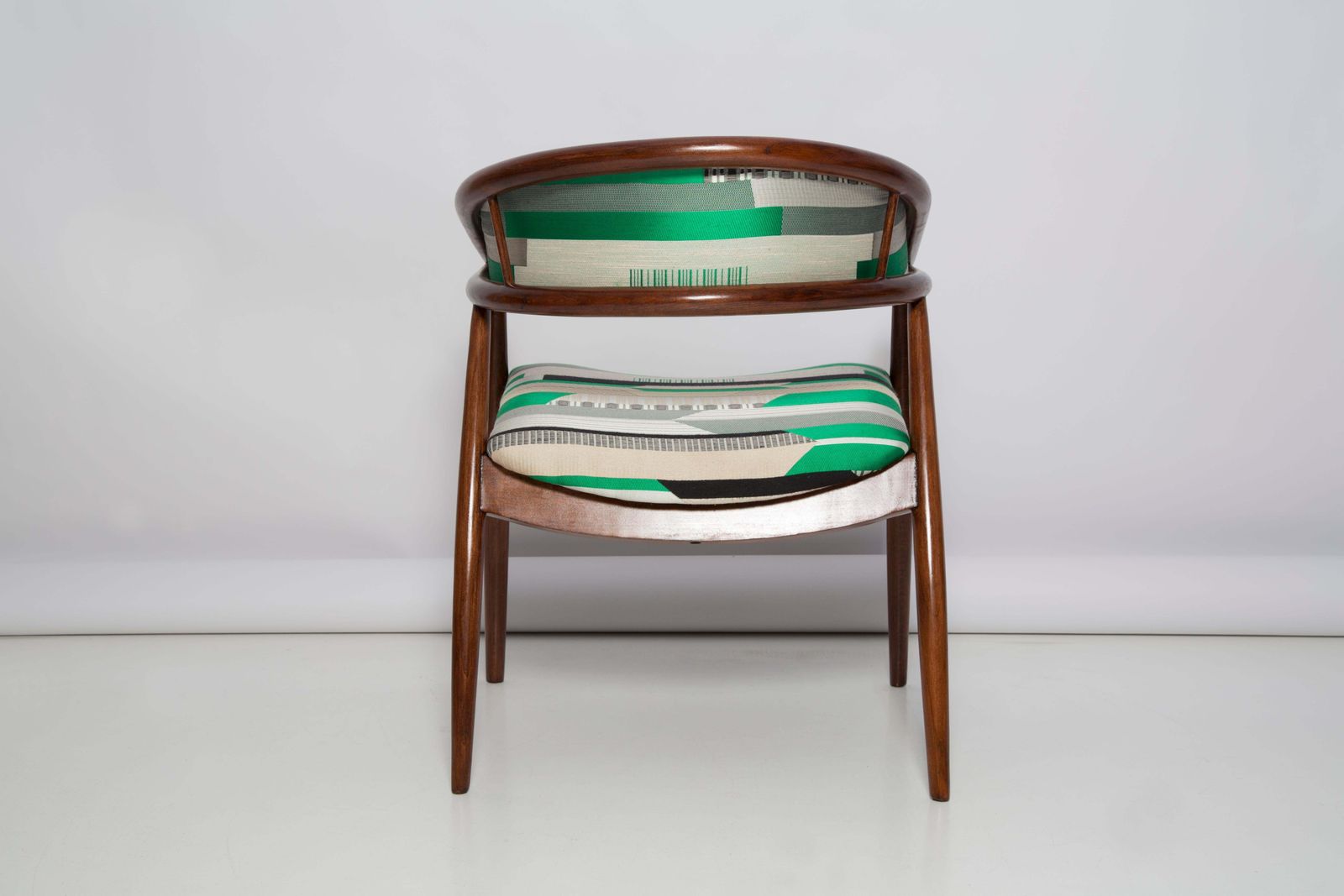 photo furniture Mid Century Radomsko B 3300 Armchair, Dedar Babelia Jacquard, 1960s, Europe