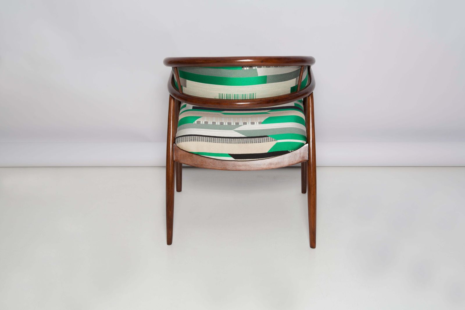 photo for sale Mid Century Radomsko B 3300 Armchair, Dedar Babelia Jacquard, 1960s, Europe