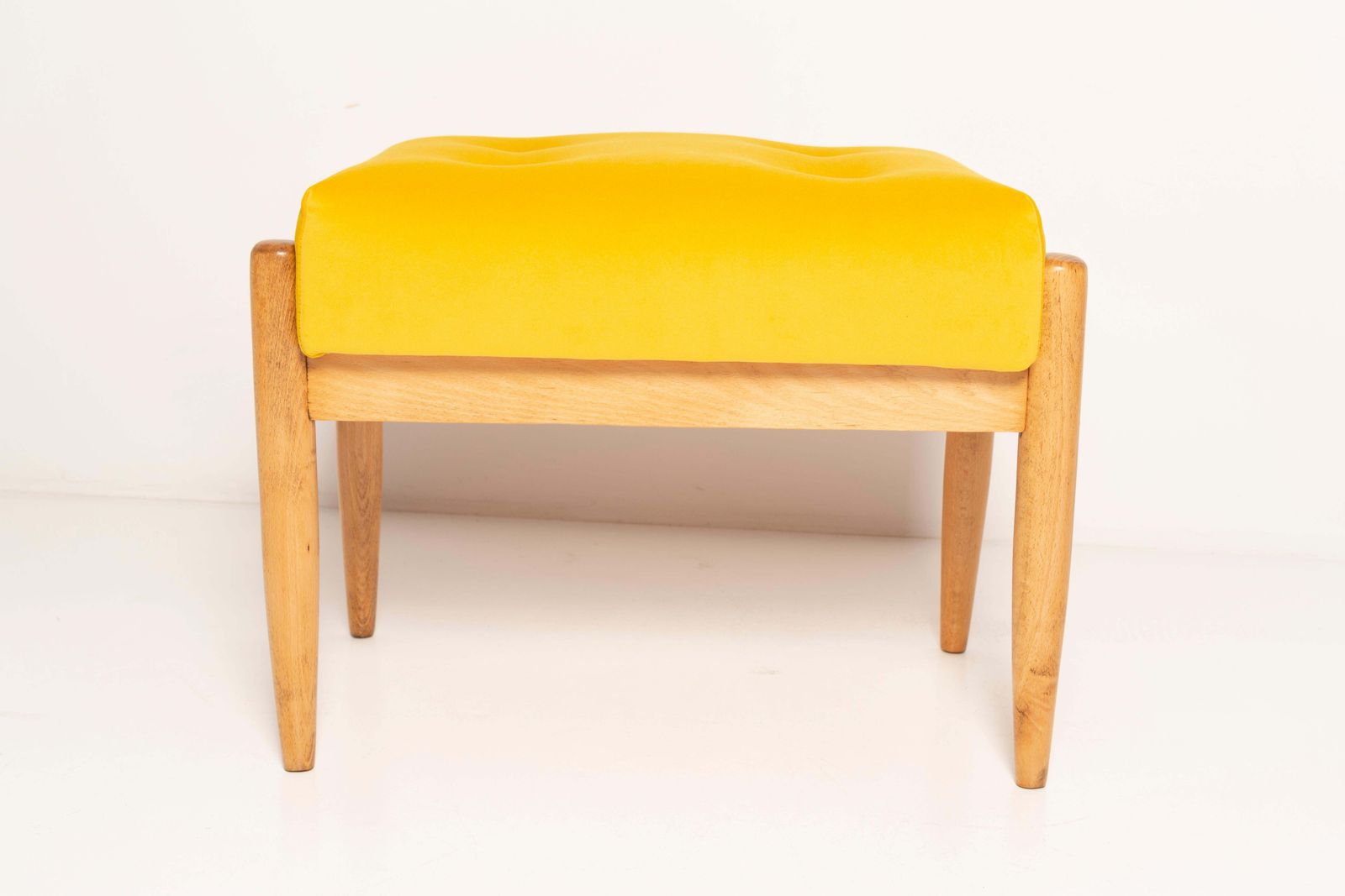 photo for sale Midcentury Mustard Yellow Vintage Stool, Edmund Homa, 1960s
