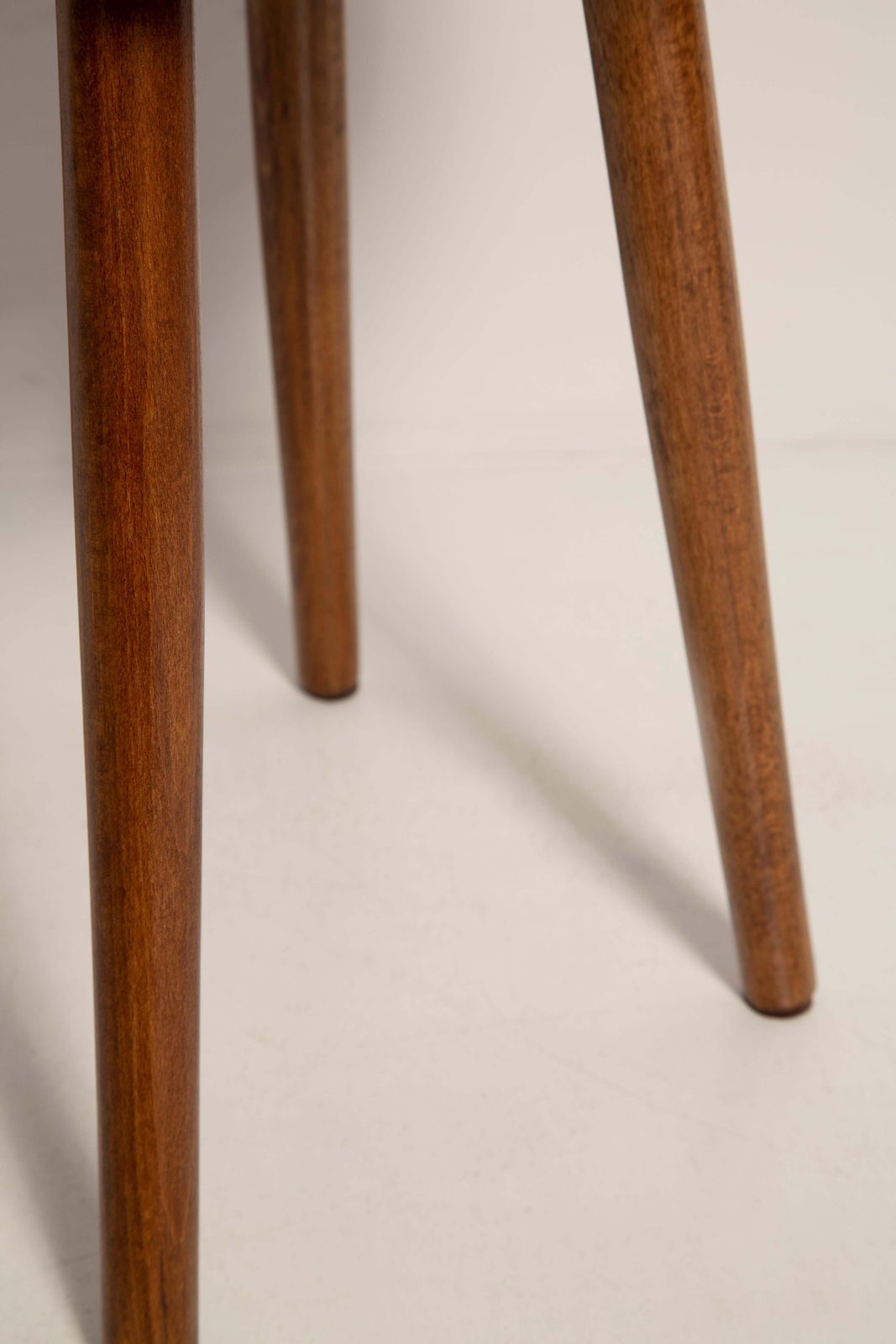 Mid Century Glossy Purple Velvet Stool, Europe, 1960s photo vinterior