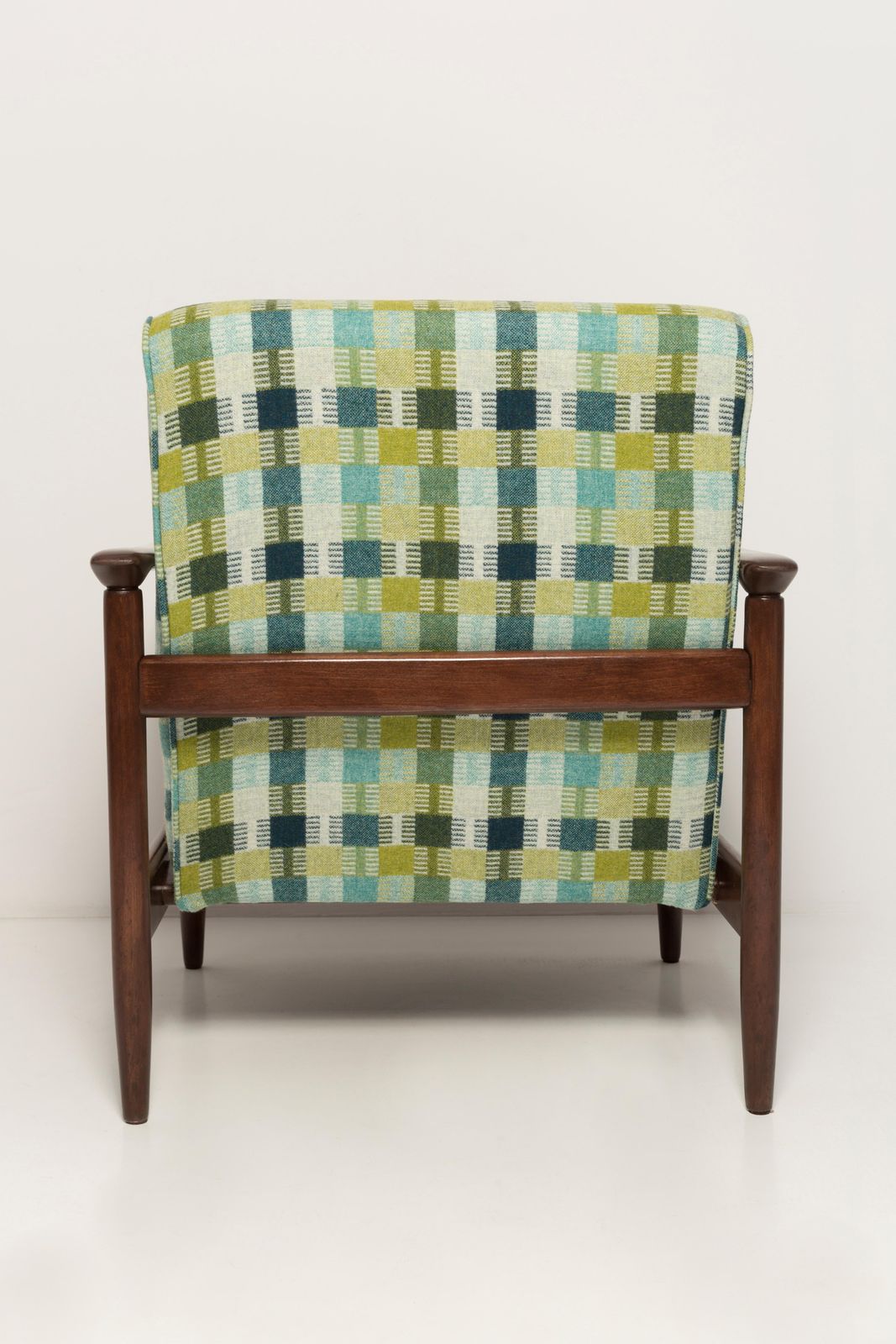 Mid Century Green Wool Armchair, Gfm 142, Edmund Homa, Europe, 1960s photo vintage
