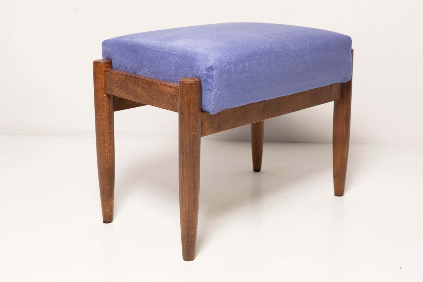 Midcentury Violet Purple Vintage Stool, Edmund Homa, 1960s photo 255.0