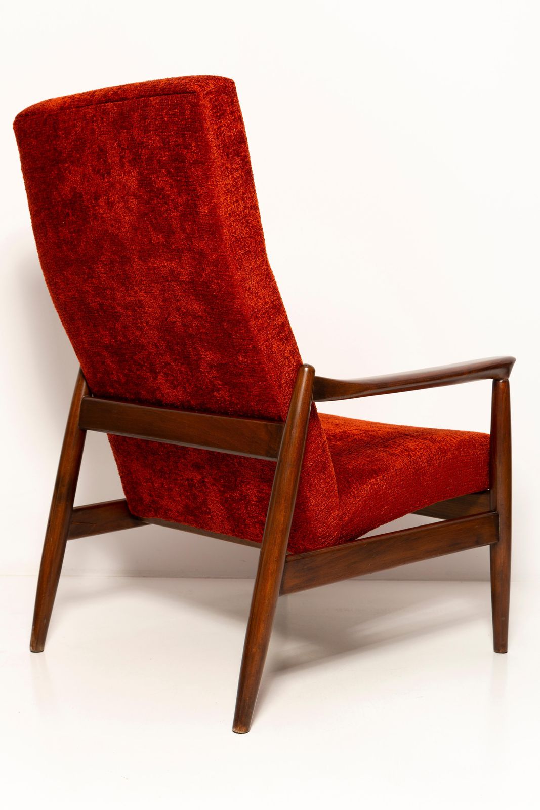 Mid Century Burgundy Red Wine Armchair Gfm 64 High, Edmund Homa, Europe, 1960s photo vintage