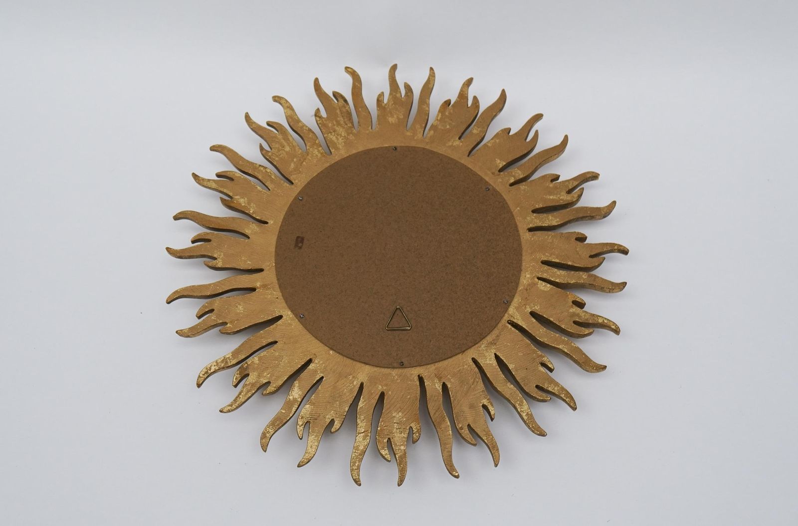 Mid Century Modern Sunburst Golden Wall Mirror, France 1960s photo buy