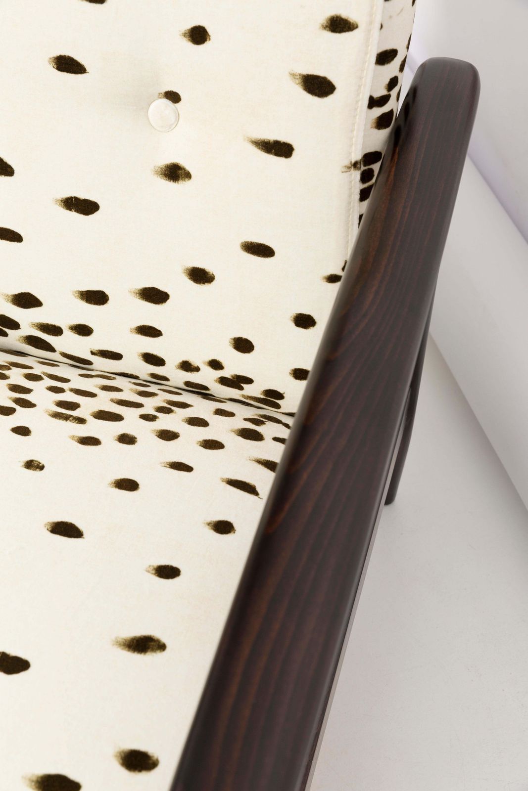 Mid Century Pattern Dalmatian Armchair, By Edmund Homa, Europe, 1960s photo Furniture