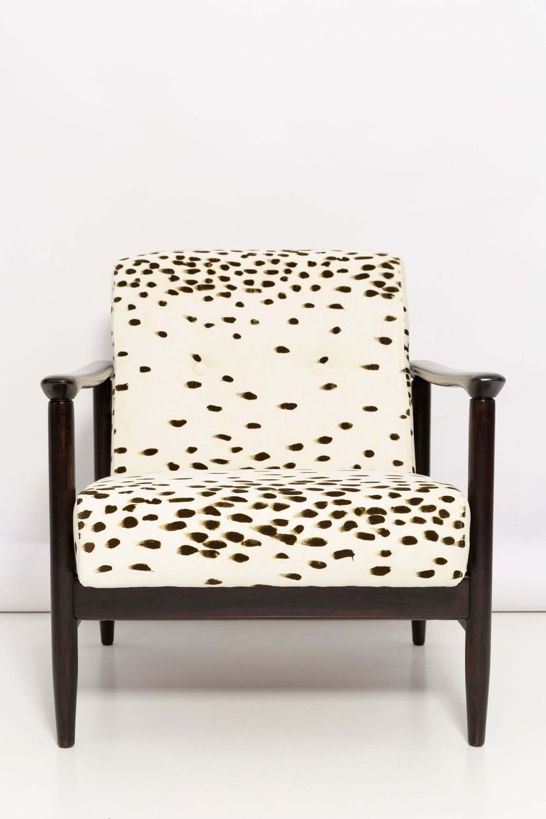 photo furniture Mid Century Pattern Dalmatian Armchair, By Edmund Homa, Europe, 1960s