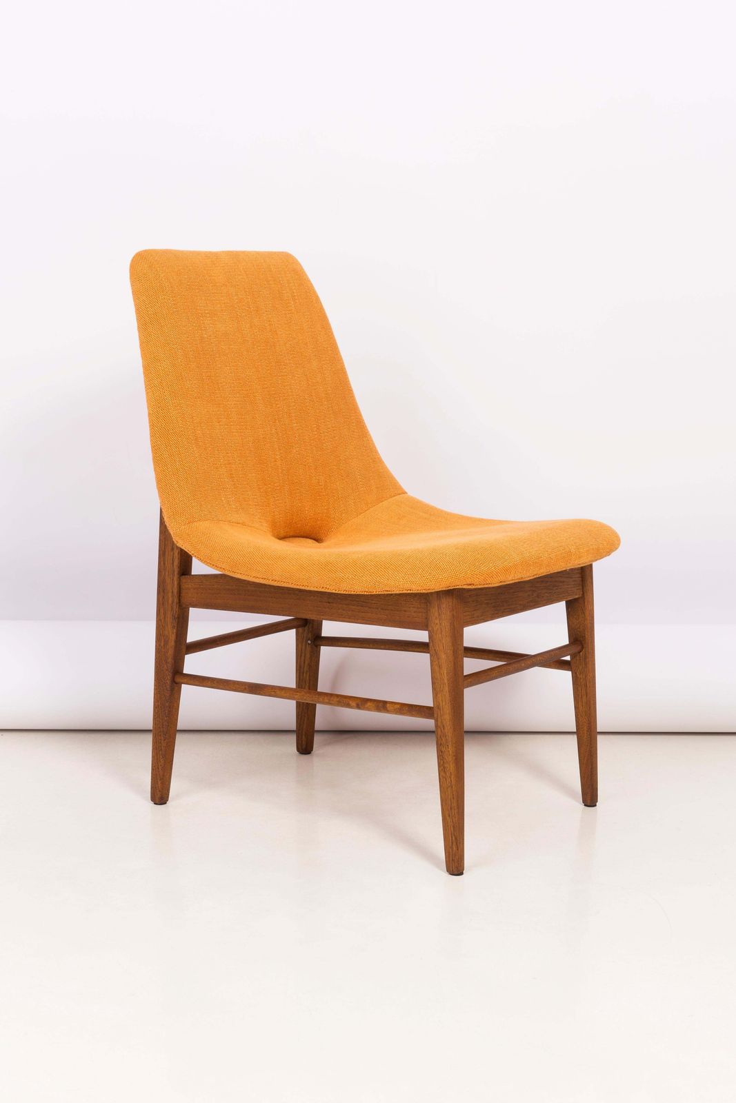 Rare 20th Century Orange Shell Chair, H.Lachert, 1960s photo furniture