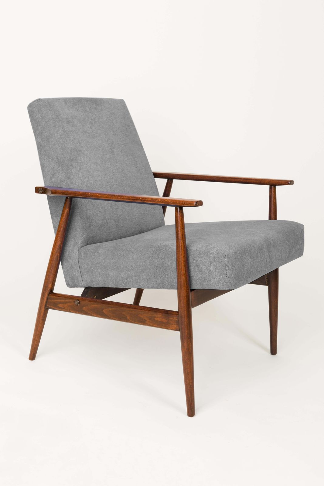 20th Century Pair Of Gray Dante Armchairs, H. Lis, 1960s photo furniture