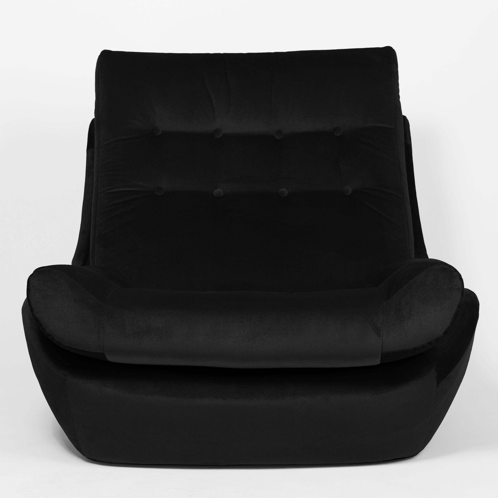 20th Century Vintage Black Velvet Giant Atlantis Armchair, 1960s photo buy