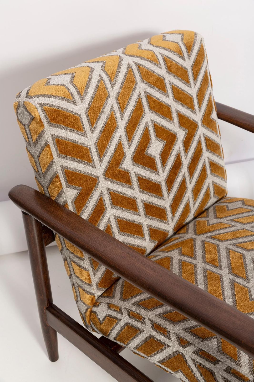 Set Of Mid Century Armchair And Stool, By Edmund Homa, Europe, 1960s photo furniture