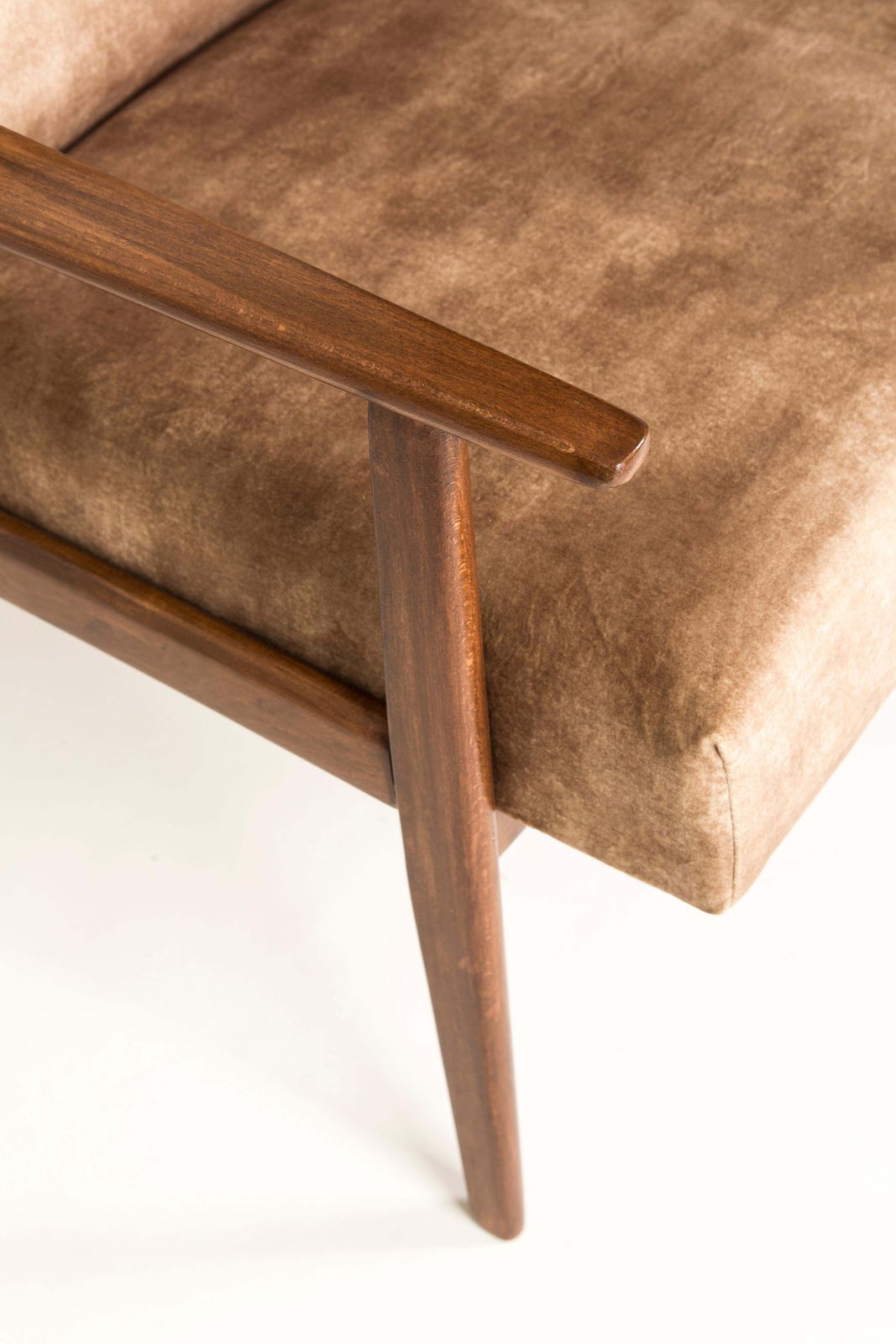20th Century Pair Of Lion Beige Dante Armchairs, 1960s photo vintage