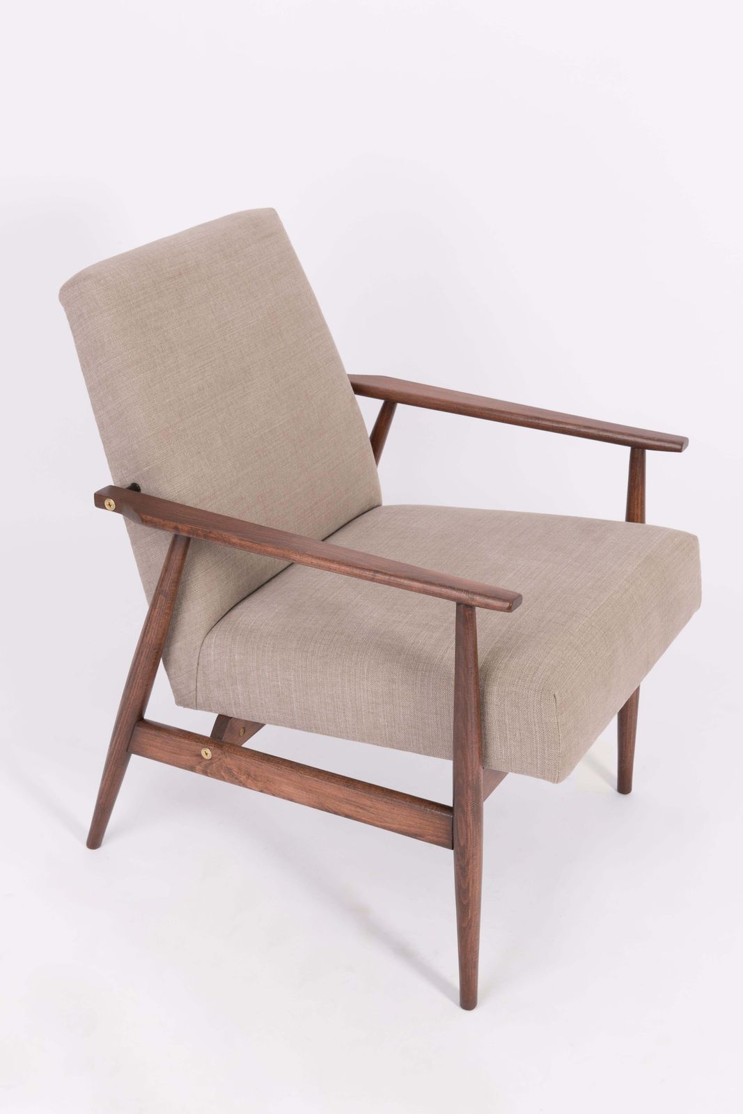 Set Of Two 20th Century Beige Dante Armchairs, H. Lis, 1960s photo vinterior