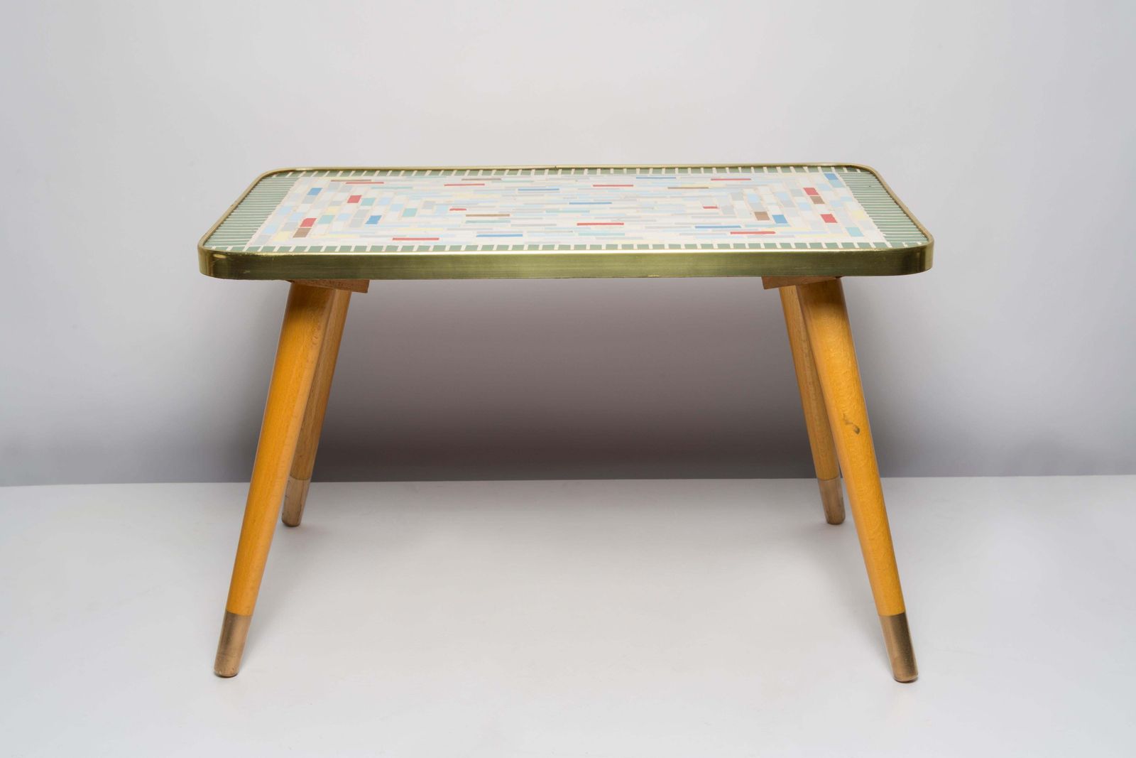 Midcentury Unique Flowerbed Pedestal, Ceramic Mosaic, Side Table, Germany, 1970s photo for sale
