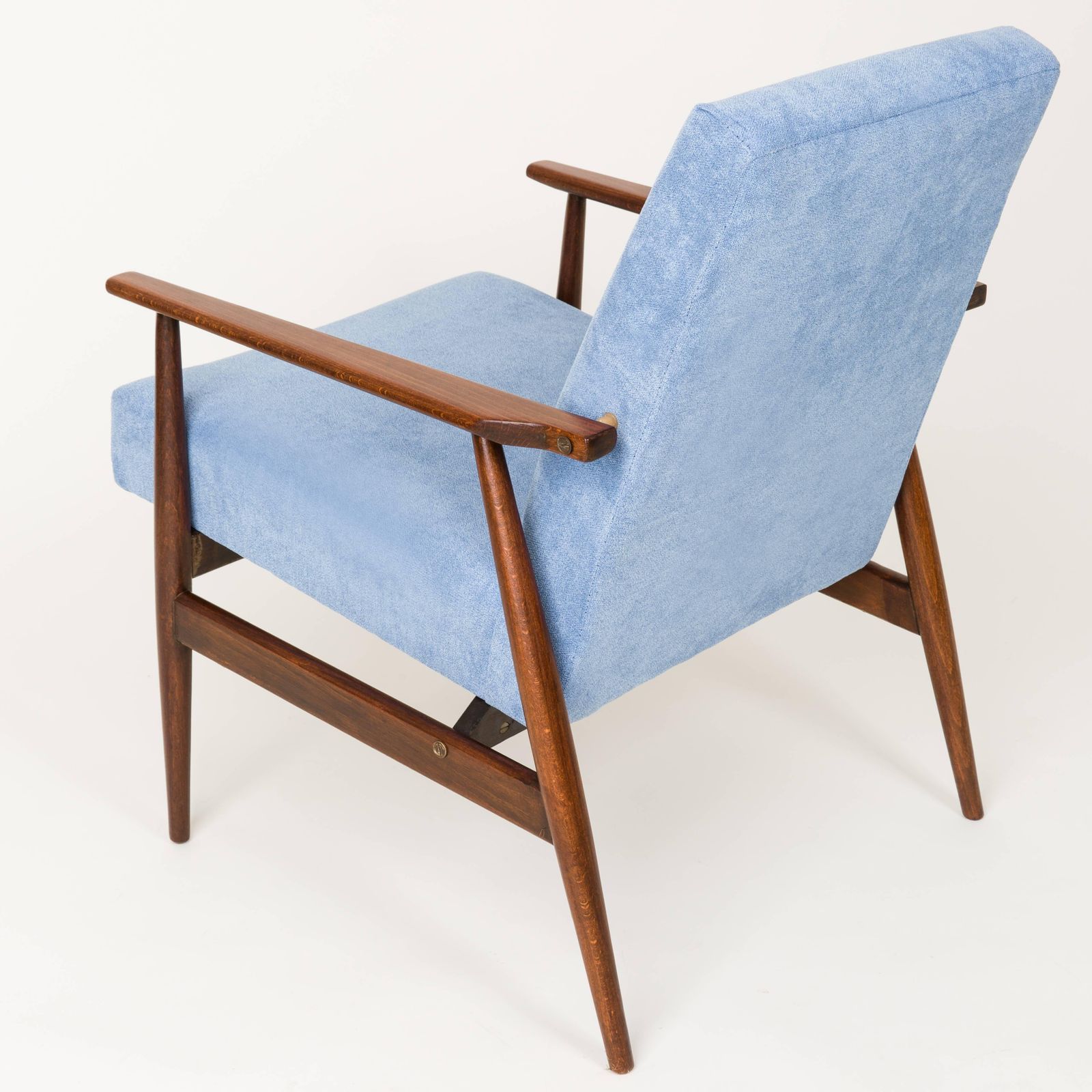 20th Century Pair Of Baby Blue Dante Armchairs, H. Lis, 1960s photo buy