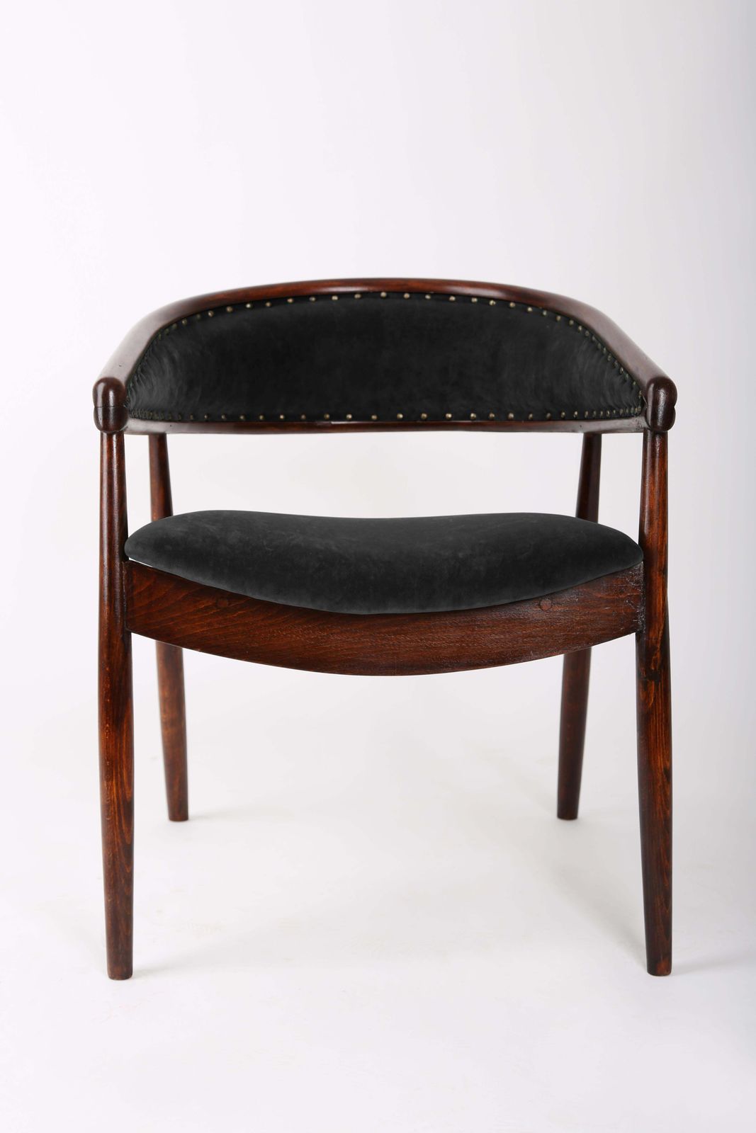 Set Of Two James Mont Style Bent Beech Armchairs, B 3300 Type, 1960s photo furniture