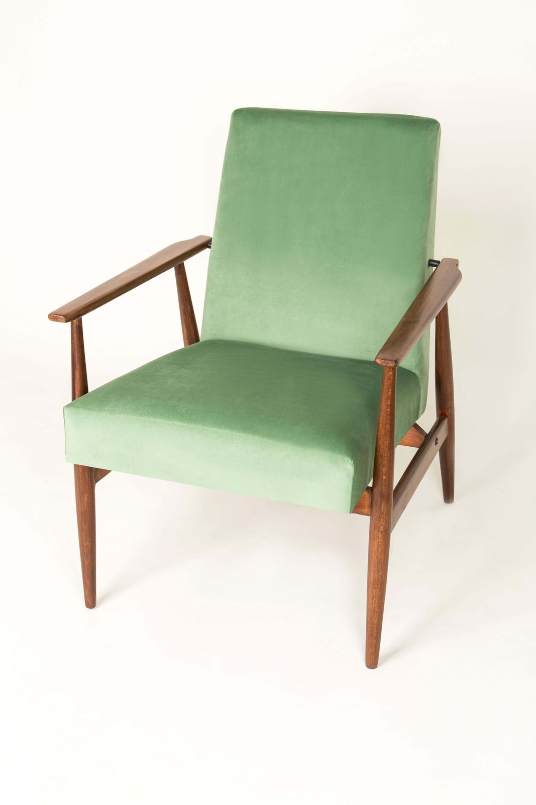 20th Century Pair Of Mint Green Dante Armchairs, H. Lis, 1960s photo buy