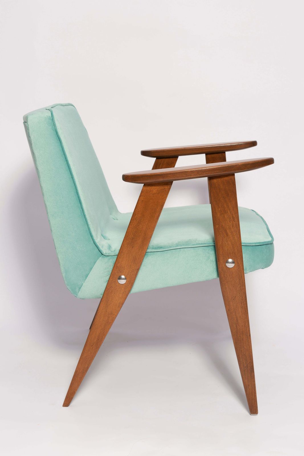 Pair Of Mid Century 366 Armchairs, Mint Velvet, Jozef Chierowski, Europe 1960 photo buy