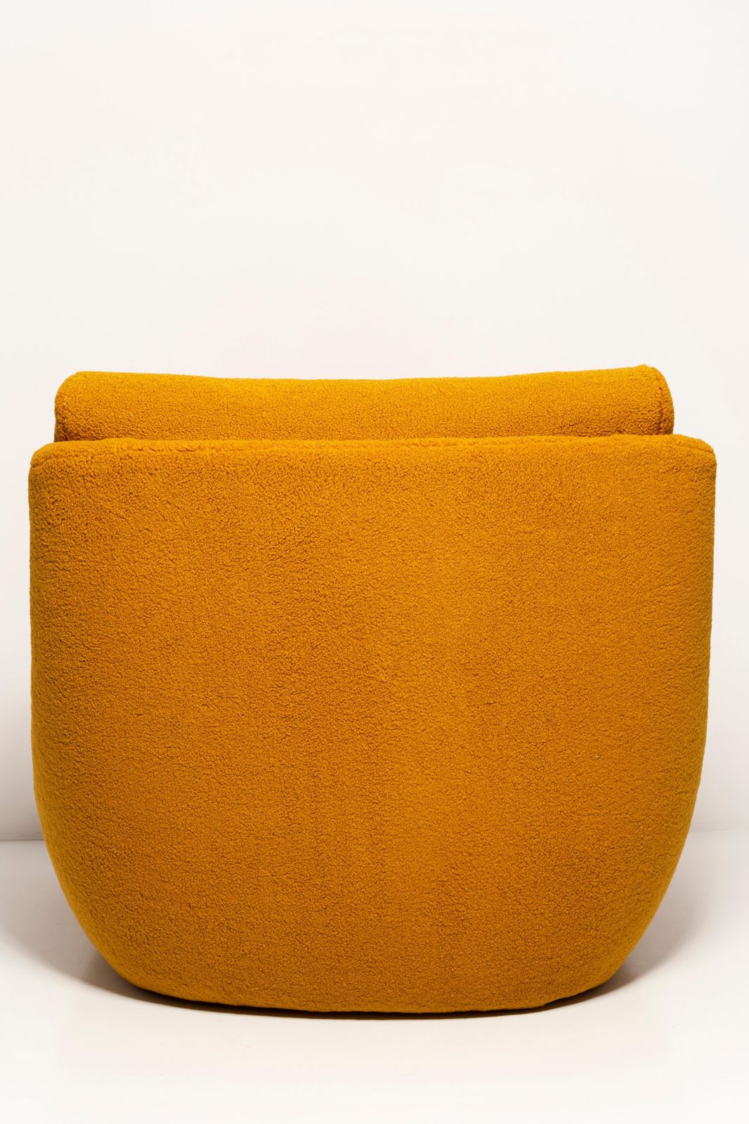 photo furniture 20th Century Vintage Ochre Yellow Boucle Atlantis Big Armchair, 1960s