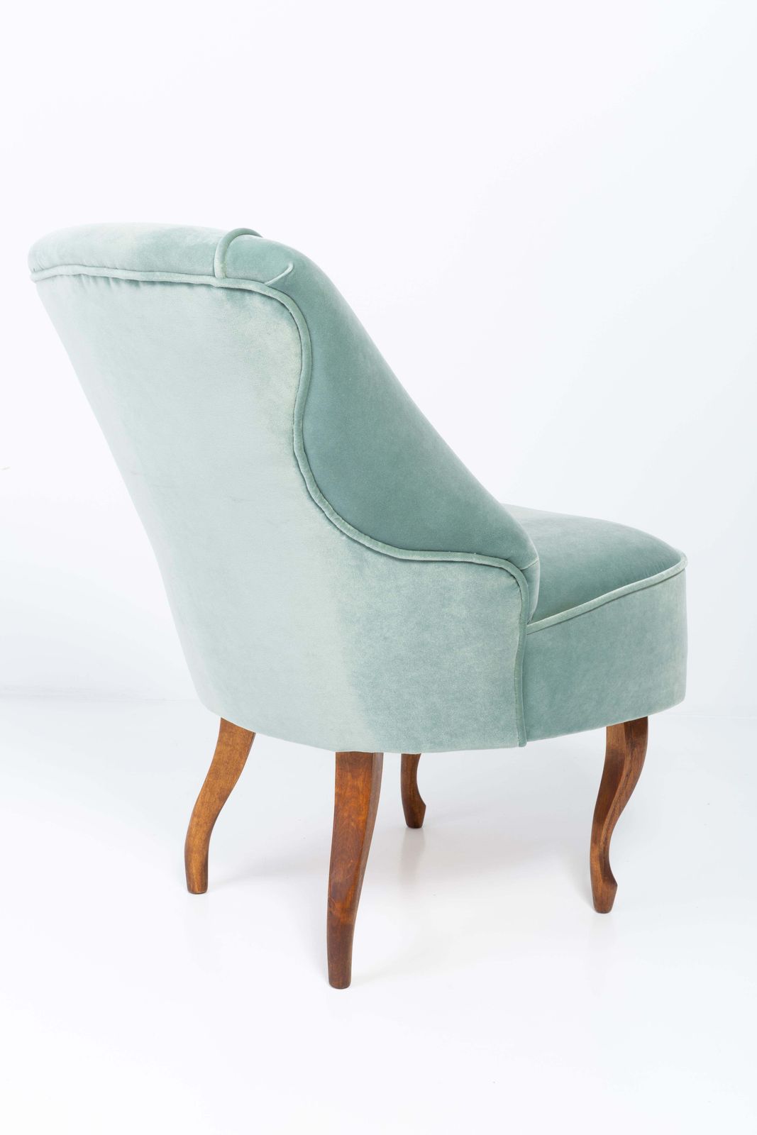 Set Of Two 20th Century Art Deco Mint Armchairs, Germany, 1950s photo vintage