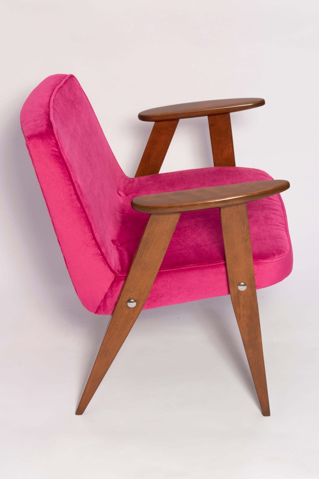 photo vinterior Paar Mid Century 366 Fauteuils, Roze En Blauw, Door Chierowski Europe, Jaren 1960