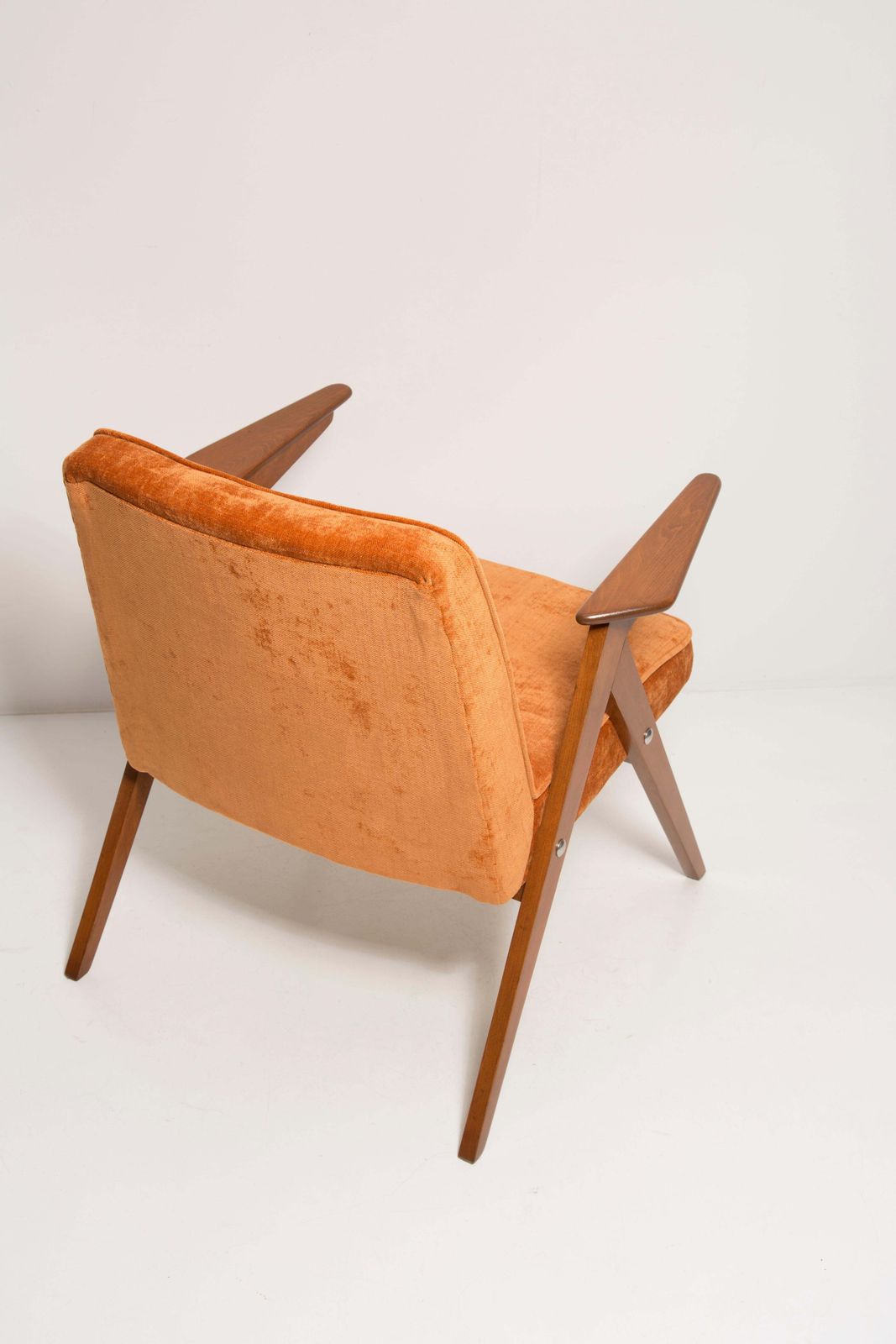 photo vinterior Set Of Two Midcentury Orange Bunny Armchairs By Jozef Chierowski, Poland, 1960s