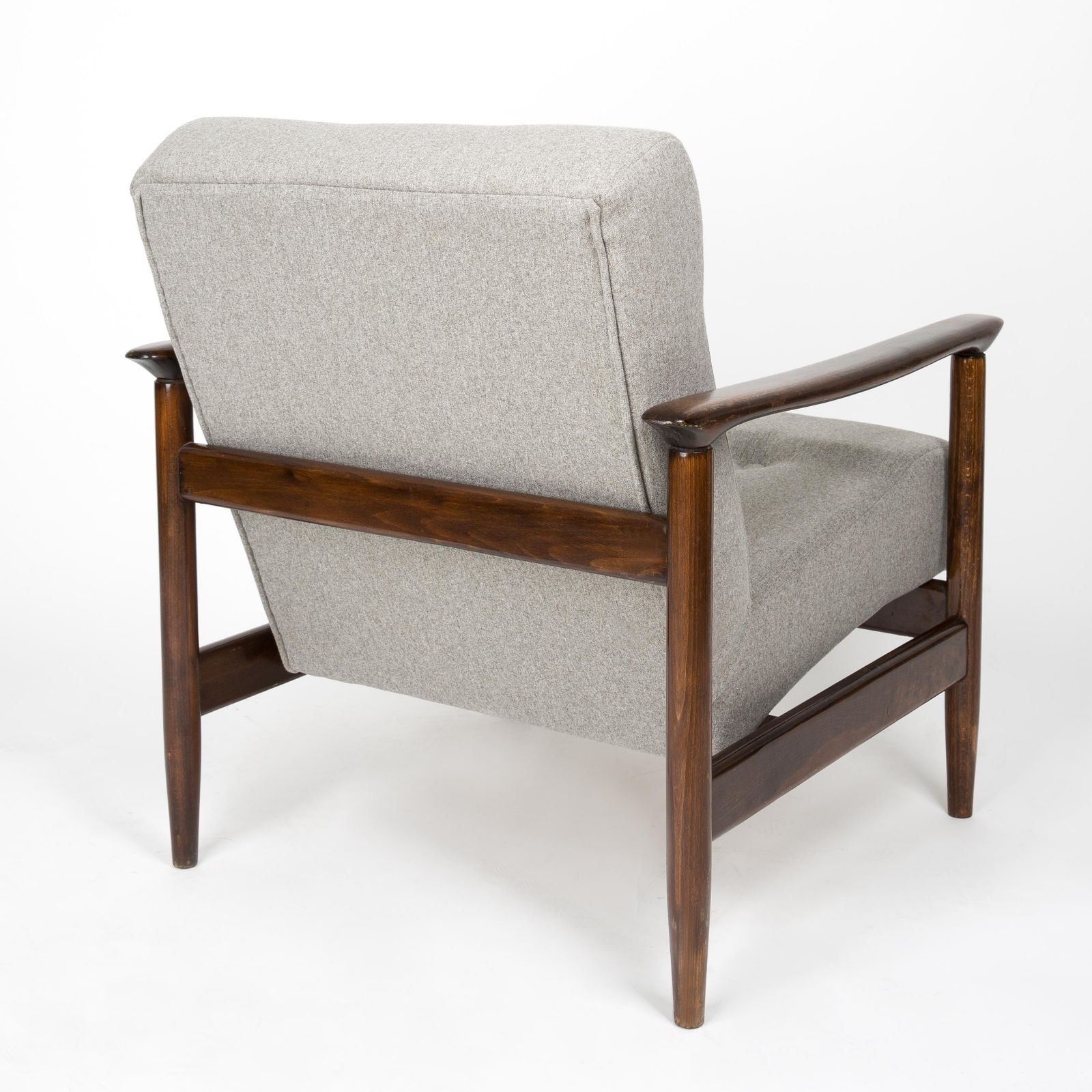Furniture Set Of Two Mid Century Beige Wool Armchairs, By Edmund Homa, Europe, 1960s photo
