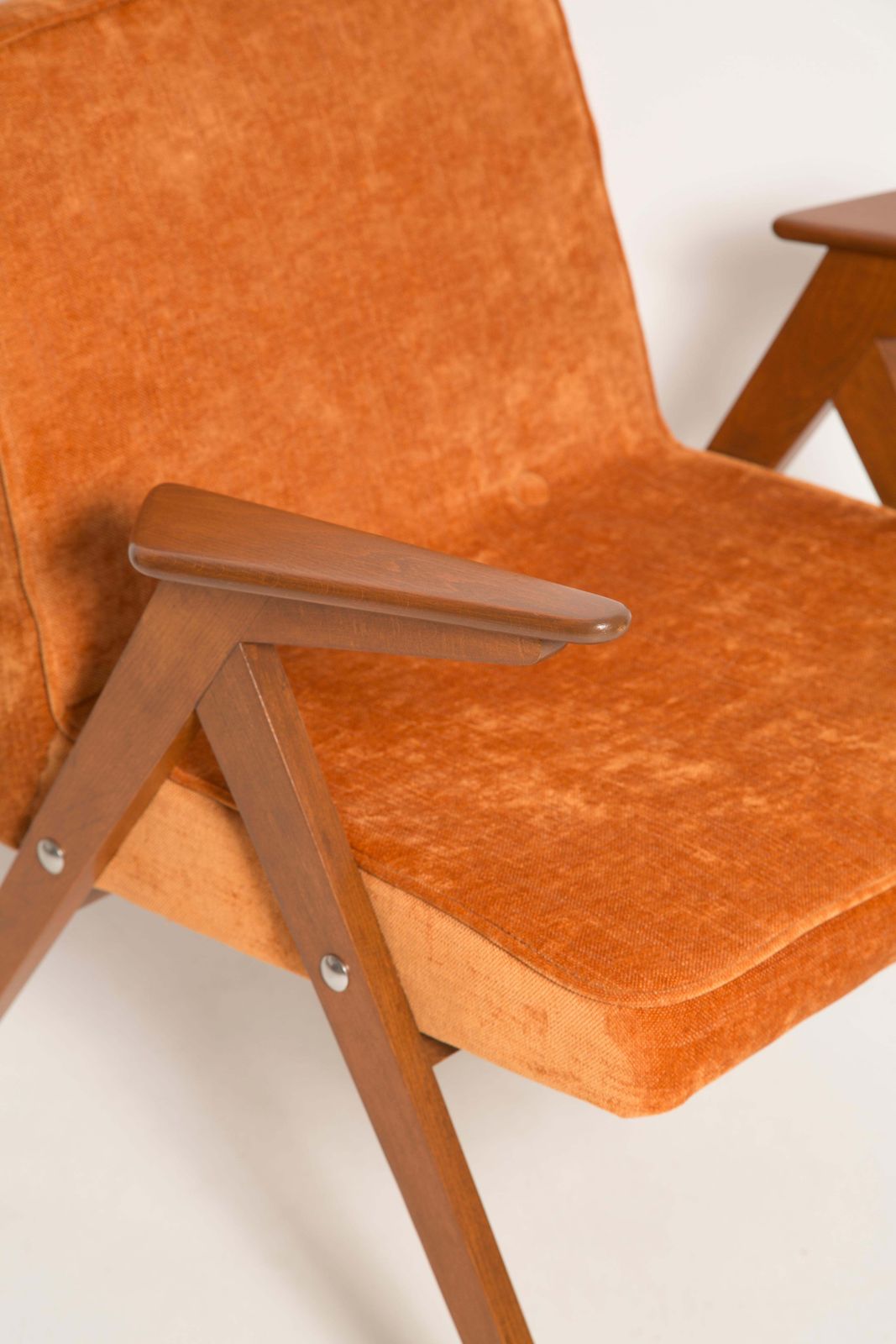 2721.0 Set Of Two Midcentury Bunny Armchairs By Jozef Chierowski, Poland, 1960s photo