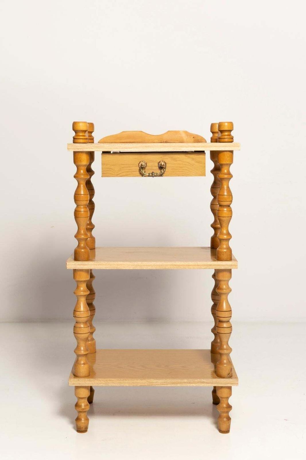 Mid Century Vintage Night Table, Whatnot, Shelf, Stand, Beechwood, Europe, 1960s photo buy