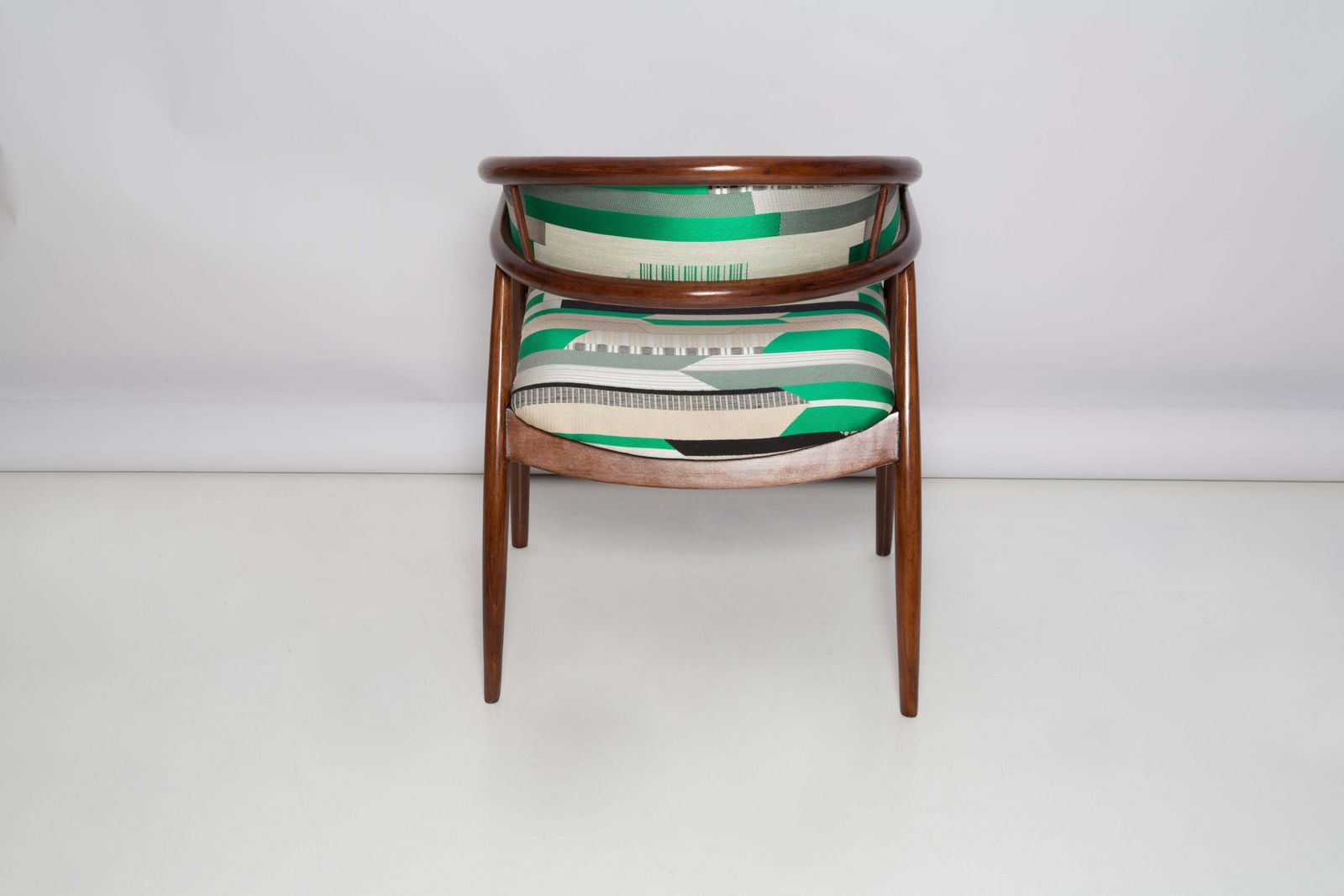 photo for sale Pair Of Mid Century Radomsko B 3300 Armchairs, Babelia Jacquard, 1960s, Europe
