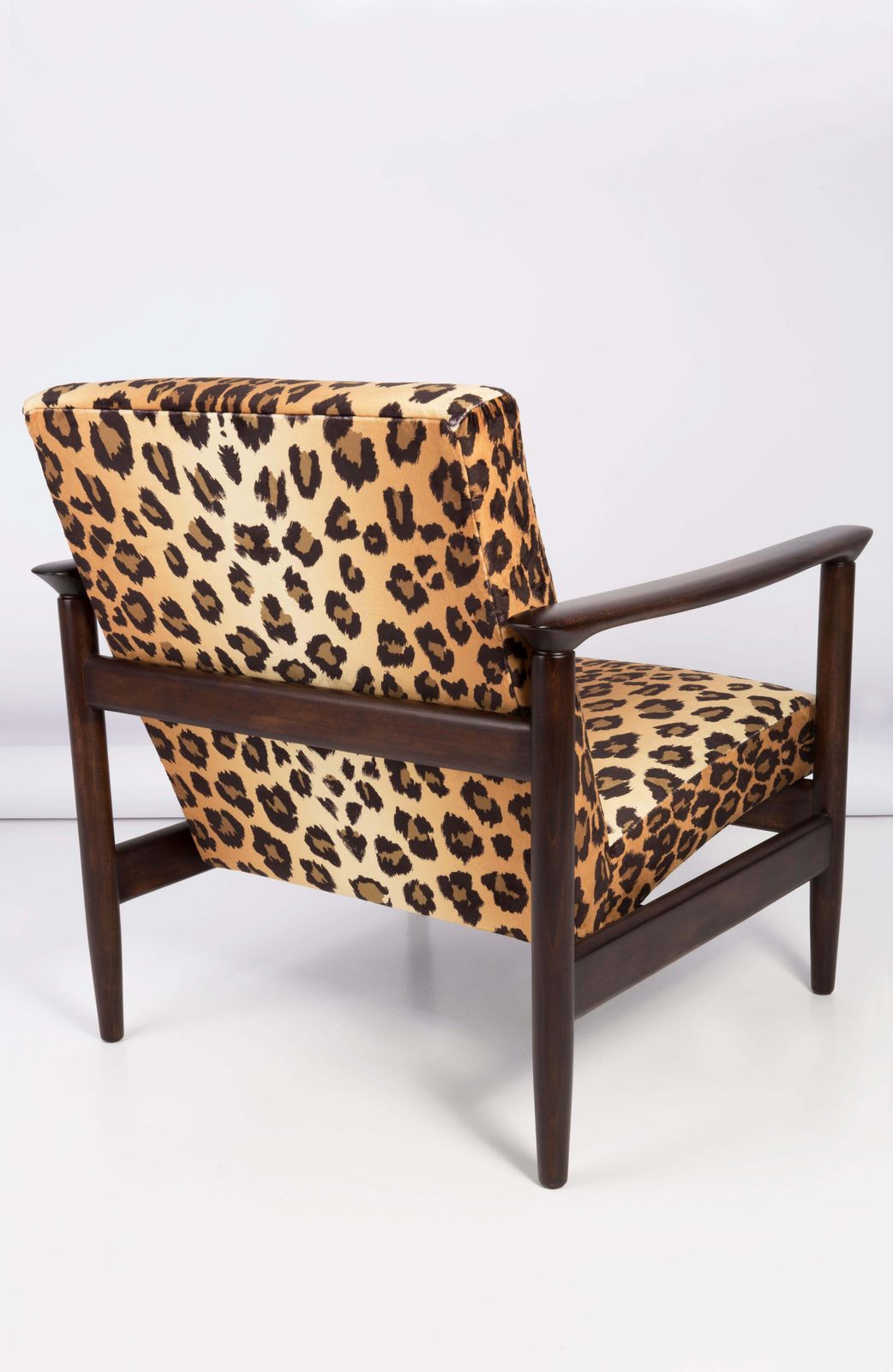 photo buy Two Leopard Velvet Armchairs, Hollywood Regency, Edmund Homa, 1960s, Poland