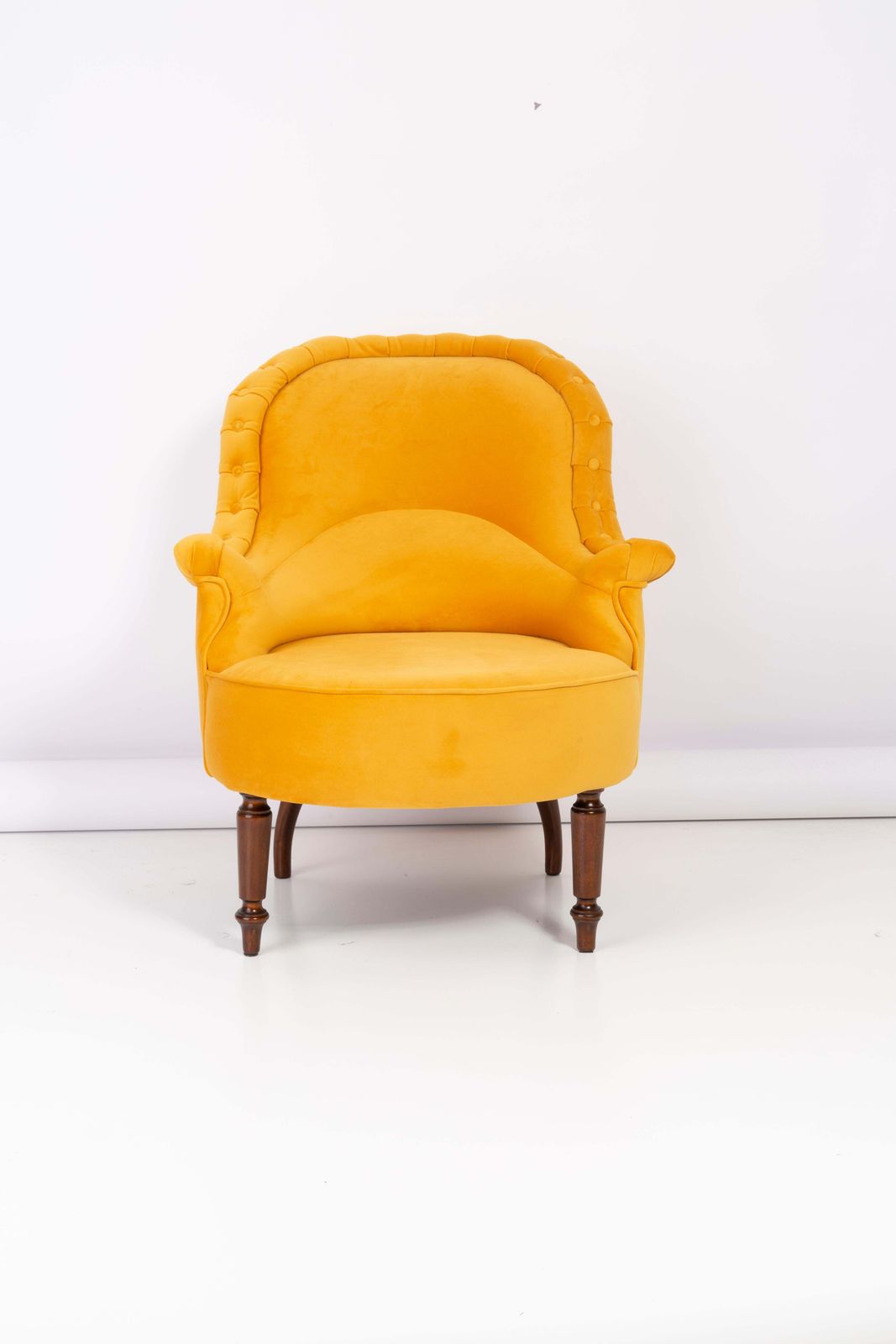 photo furniture Pair Of Unique Yellow Mustard Armchairs, 1930s, Germany